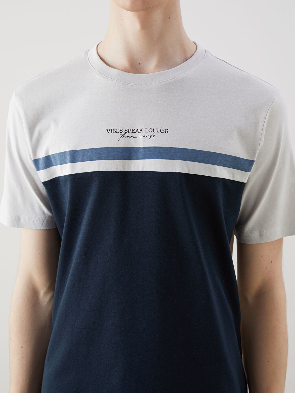 Crew Neck Short Sleeve Men's T-Shirt-2