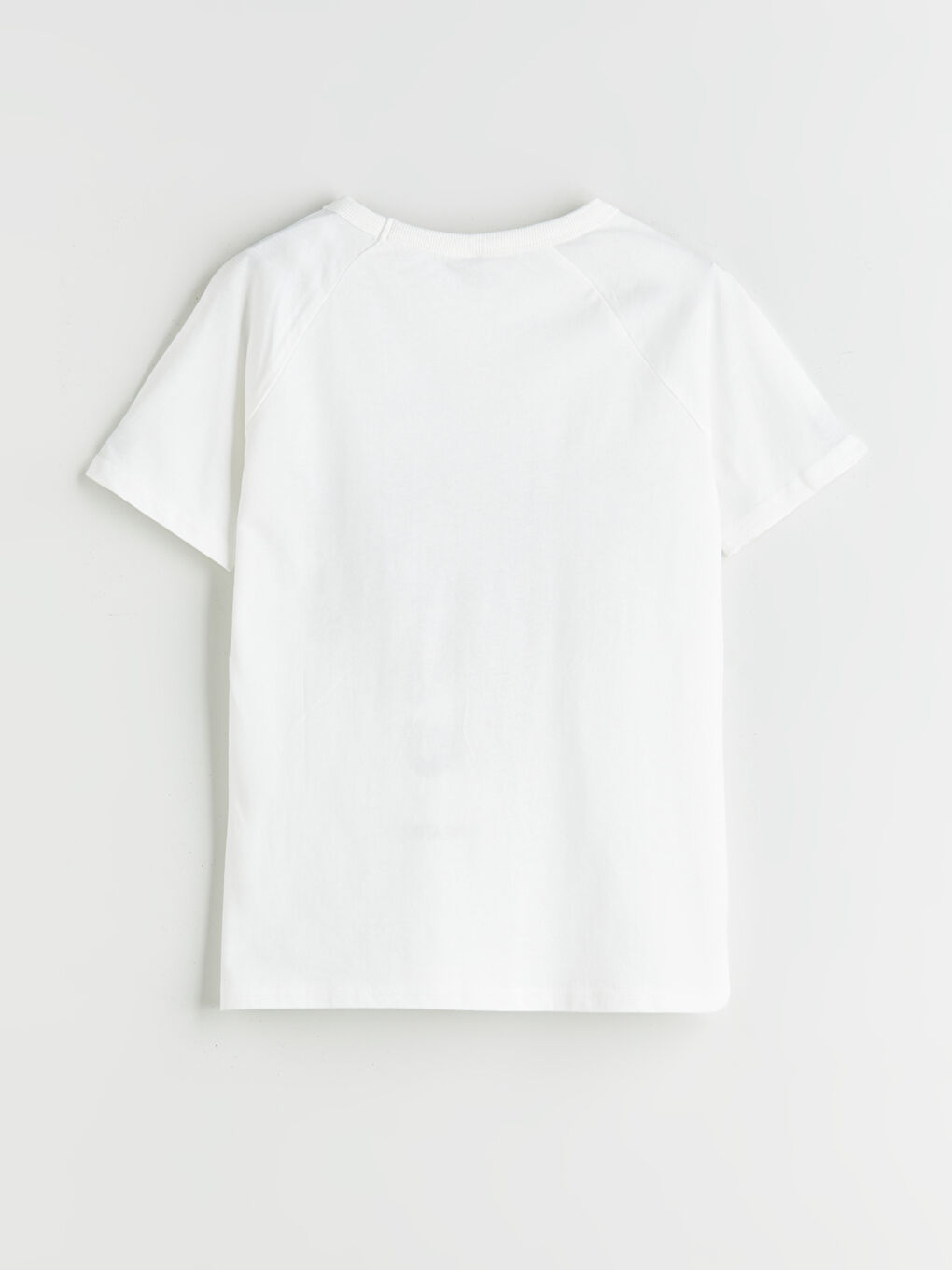 Ekru Bisiklet Yaka Erkek Çocuk Tişört-2