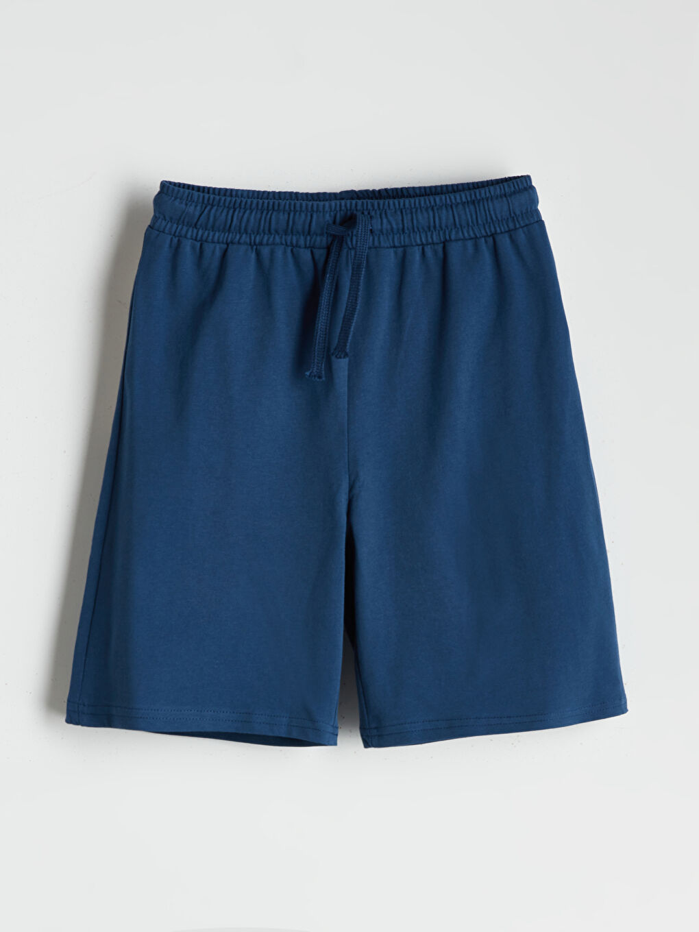 İndigo Beli Lastikli Erkek Çocuk Şort