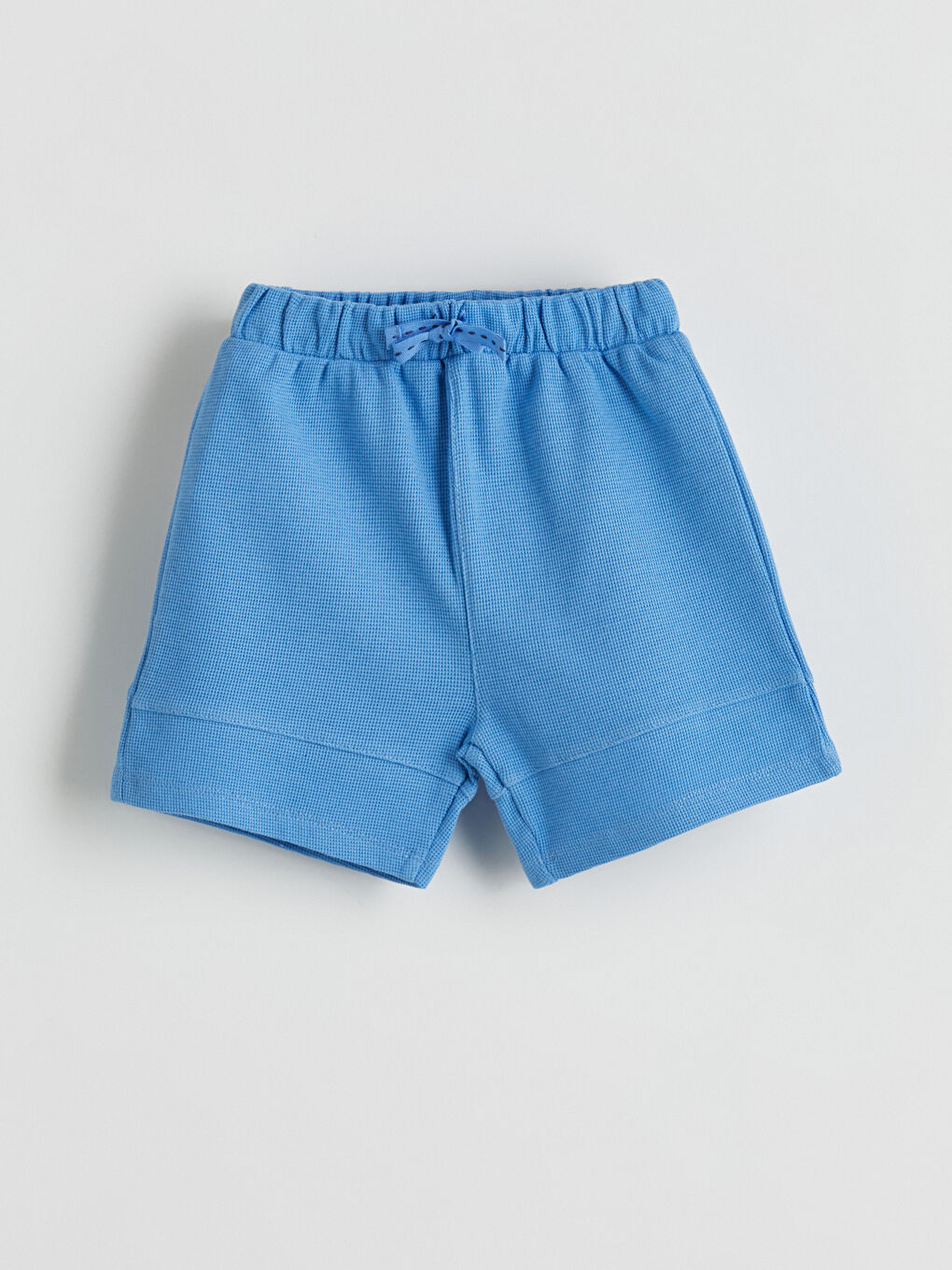 Lacivert Beli Lastikli Erkek Bebek Şort