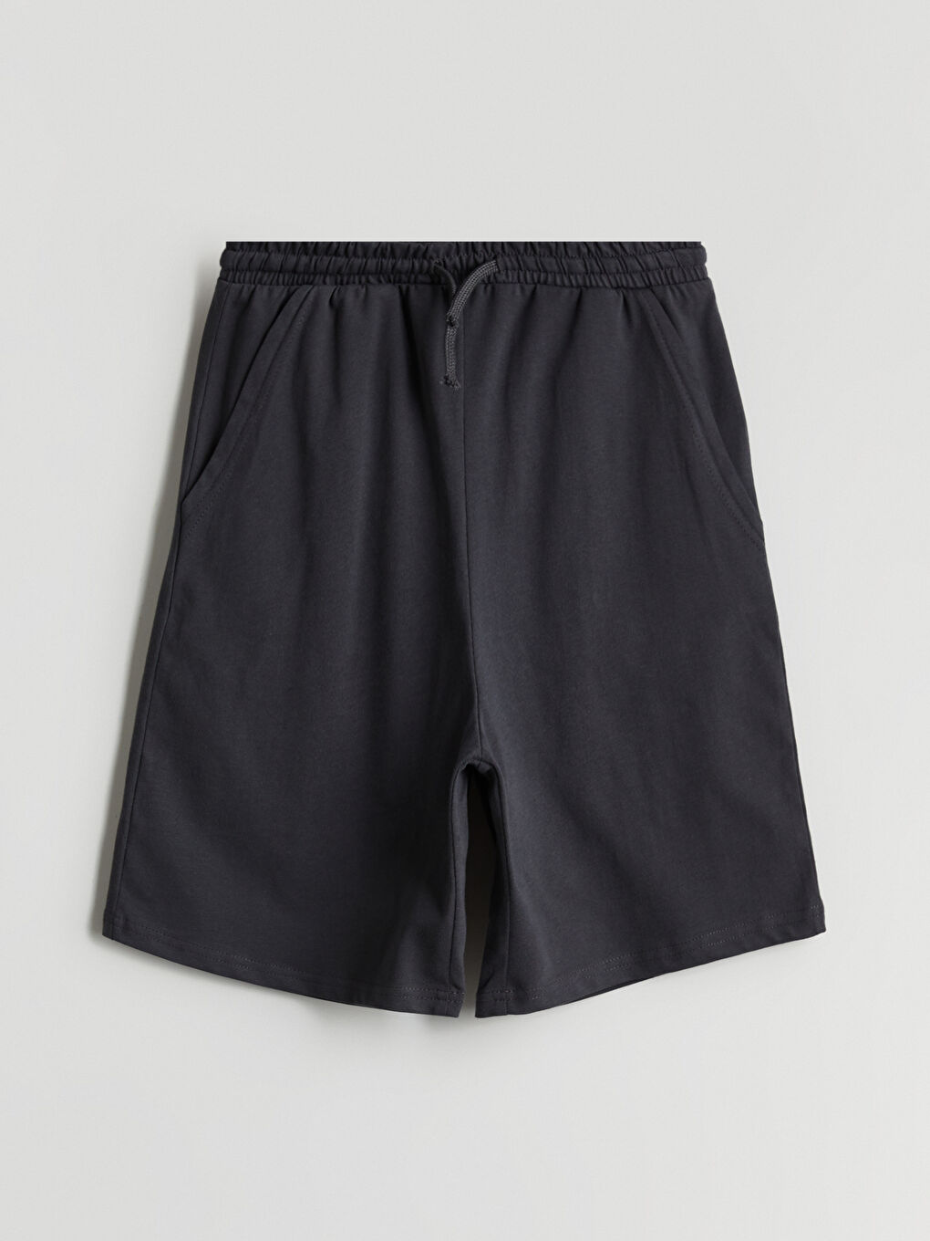 Antrasit Beli Lastikli Erkek Çocuk Şort