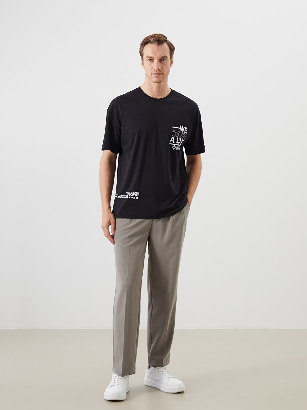 LCW ECO Crew Neck Printed Jersey Men's T-Shirt -S5J854Z8-CVL