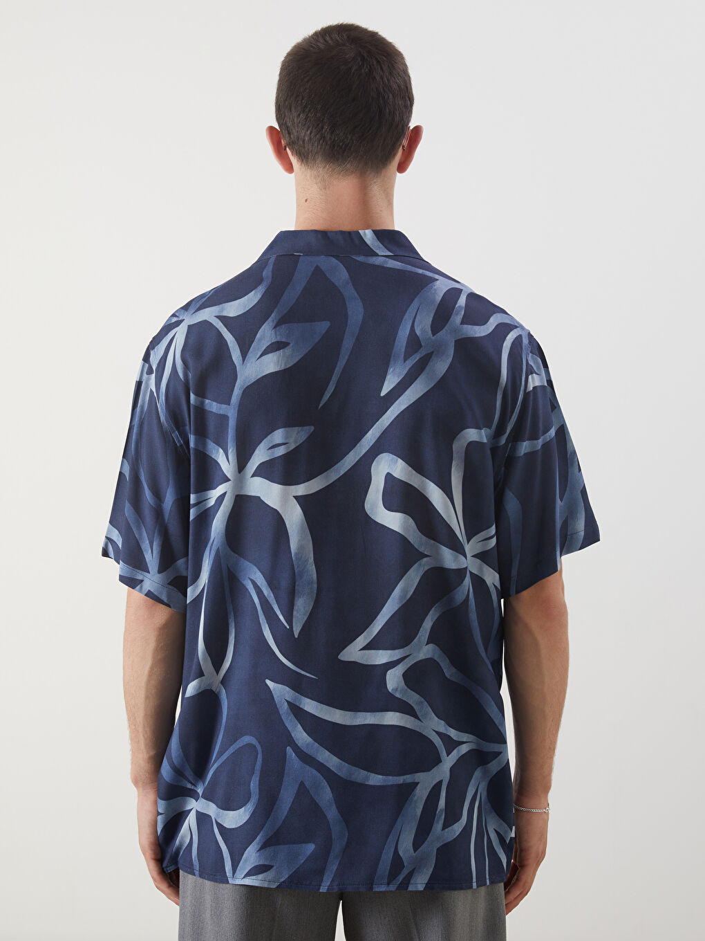 Mavi Regular Fit Kısa Kollu Desenli Erkek Gömlek-3