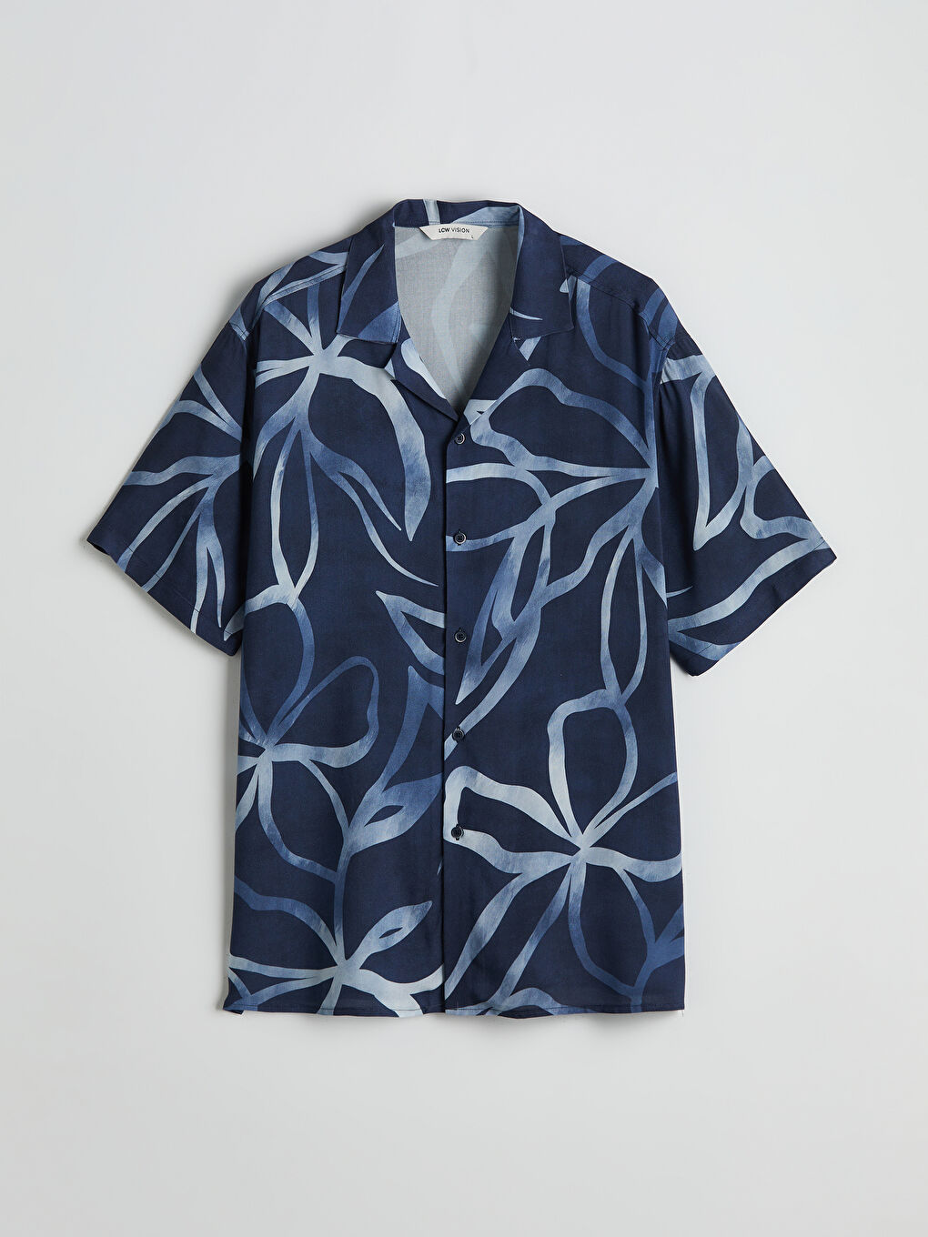 Mavi Regular Fit Kısa Kollu Desenli Erkek Gömlek-4