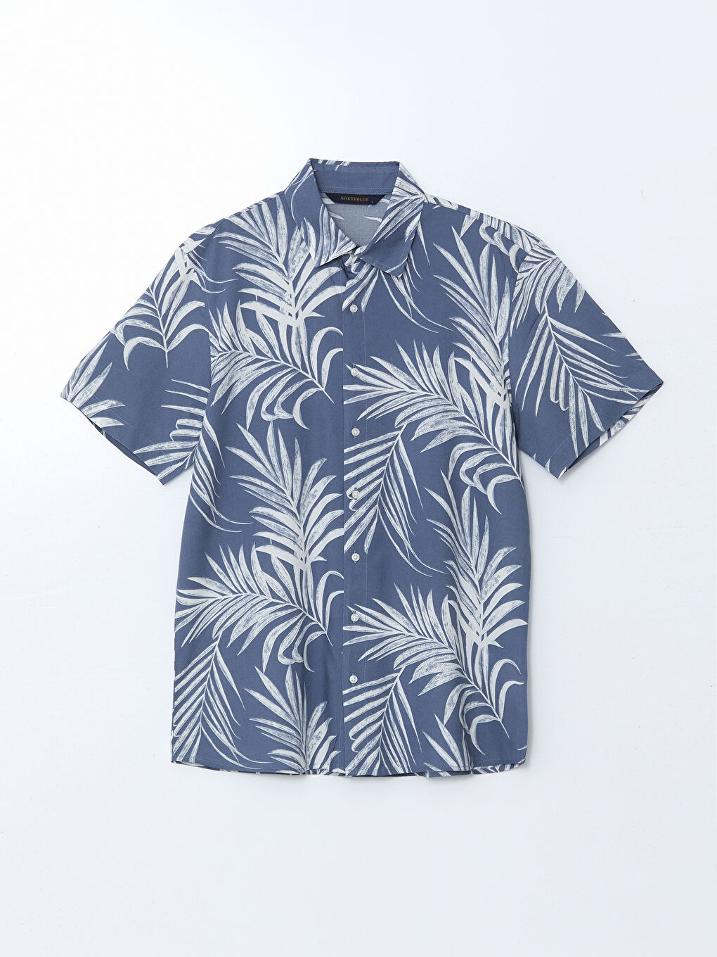 SOUTHBLUE Regular Fit Short Sleeve Patterned Viscose Men's Shirt -S5J918Z8-LU7