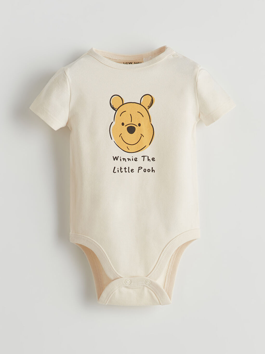 LCW baby Winnie the Pooh Štampani Dečji Bodiji na Dugmad i Šorts 2 Komada -S5J923Z1-FDL