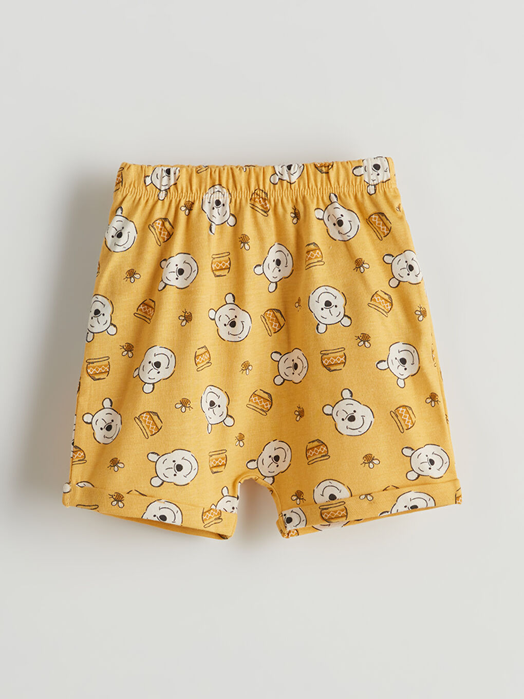 LCW baby Winnie the Pooh Štampani Dečji Bodiji na Dugmad i Šorts 2 Komada -S5J923Z1-FDL