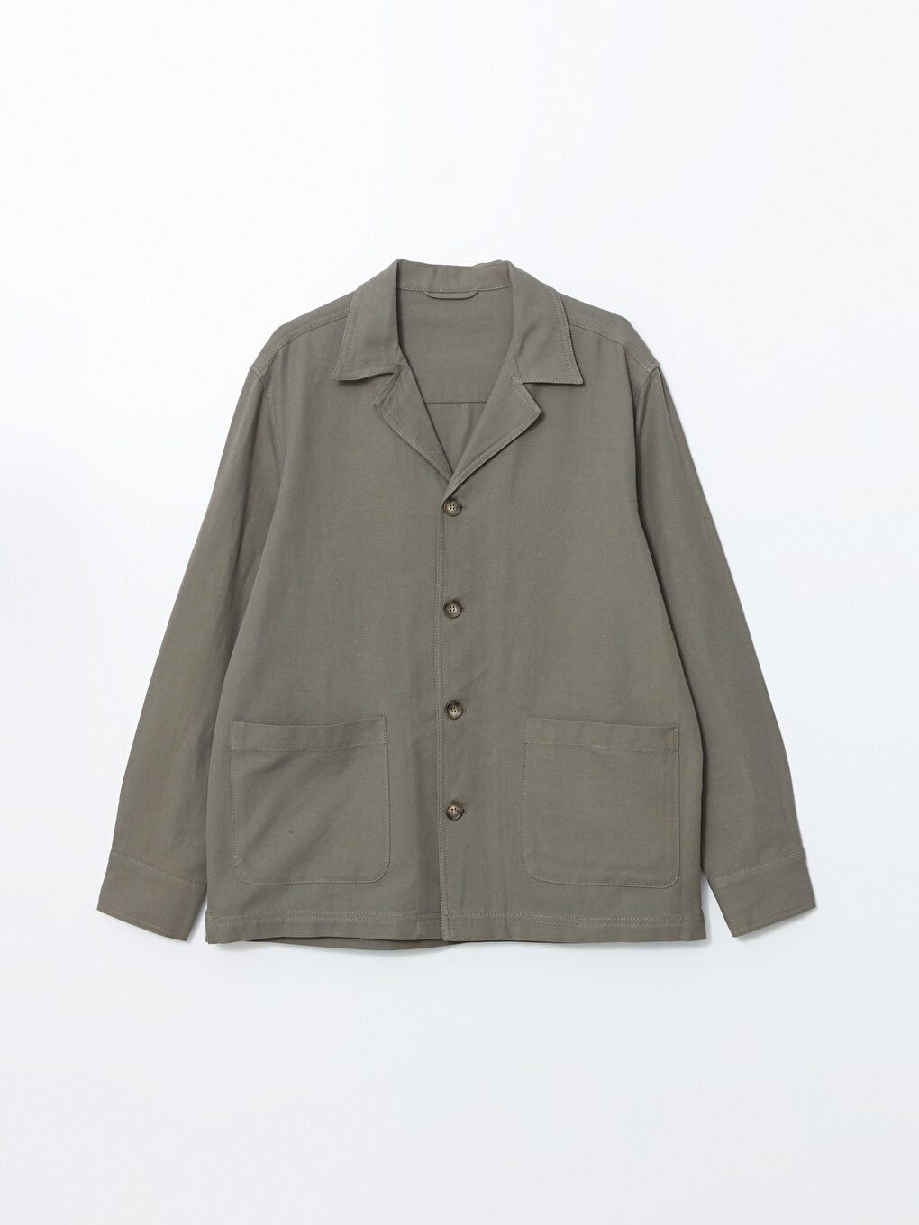 Standard Pattern Linen Look Men's Blazer Jacket -S5J935Z8-J2L