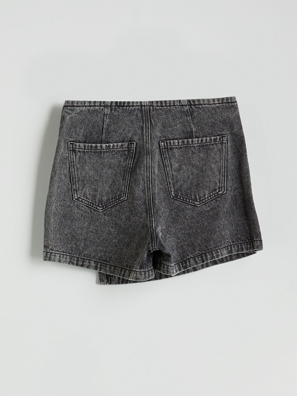 Standard Fit Women's Denim Skort -S5J955Z8-GRD