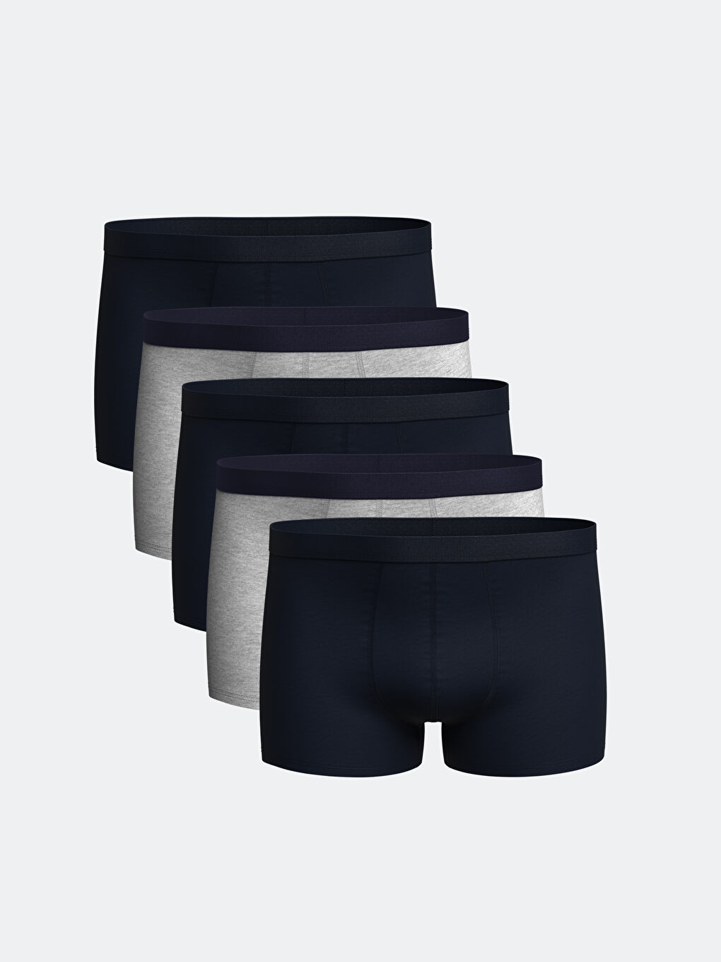 LC WAIKIKI Regular Fit Cotton Stretch Men's Boxer Trunks 5 Pack -W50500Z8-DWP