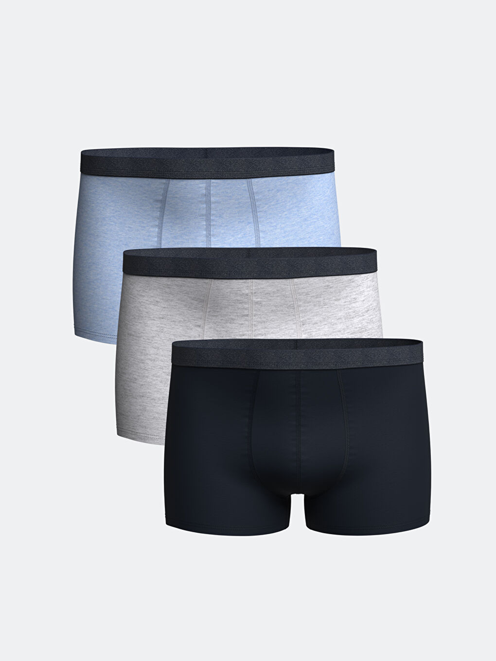 LC WAIKIKI Standard Fit Cotton Stretch Men's Boxer 3-pack -W50524Z8-DLT