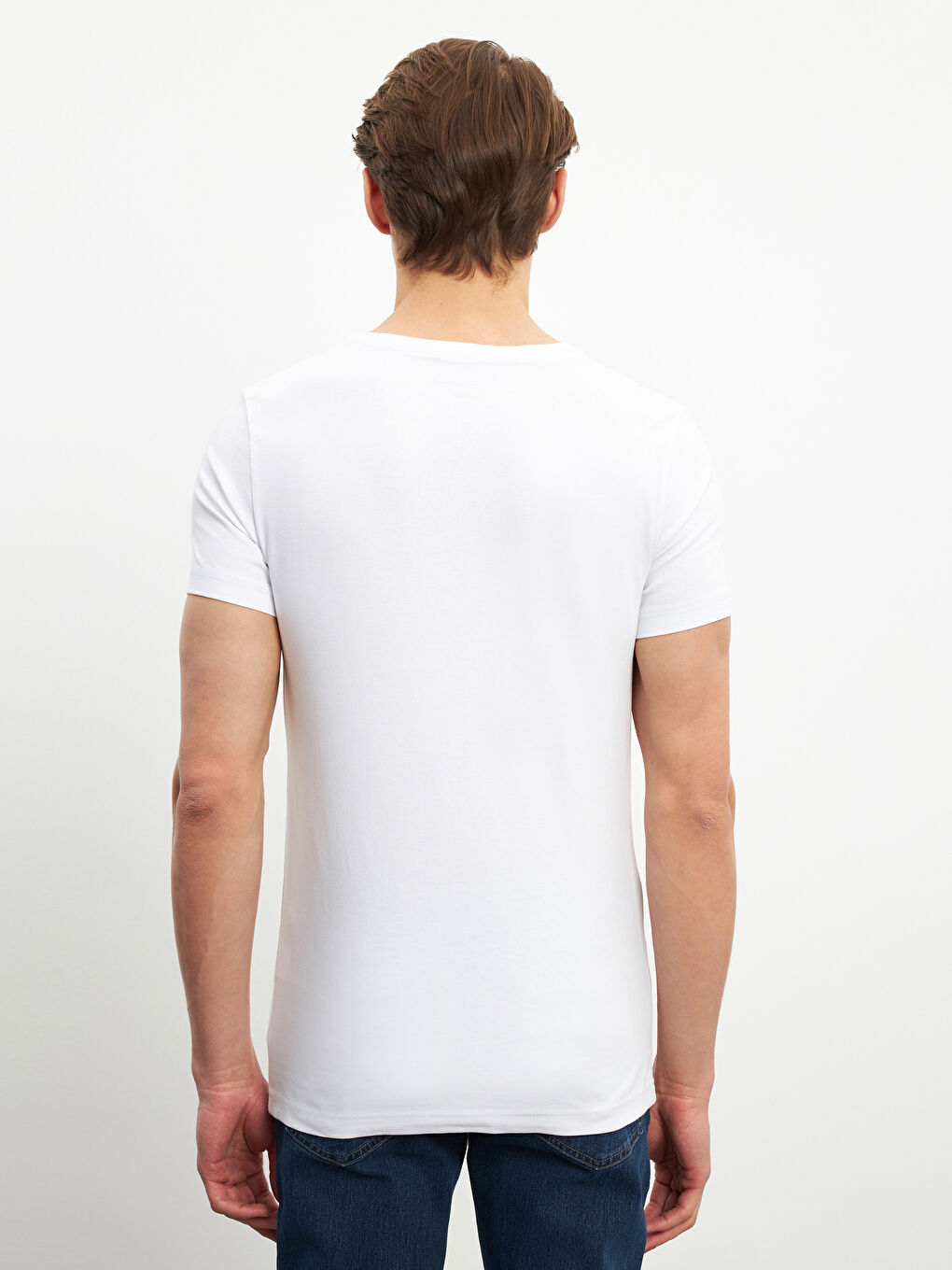 Gilet à Manches Courtes pour Hommes avec Encolure en V-3