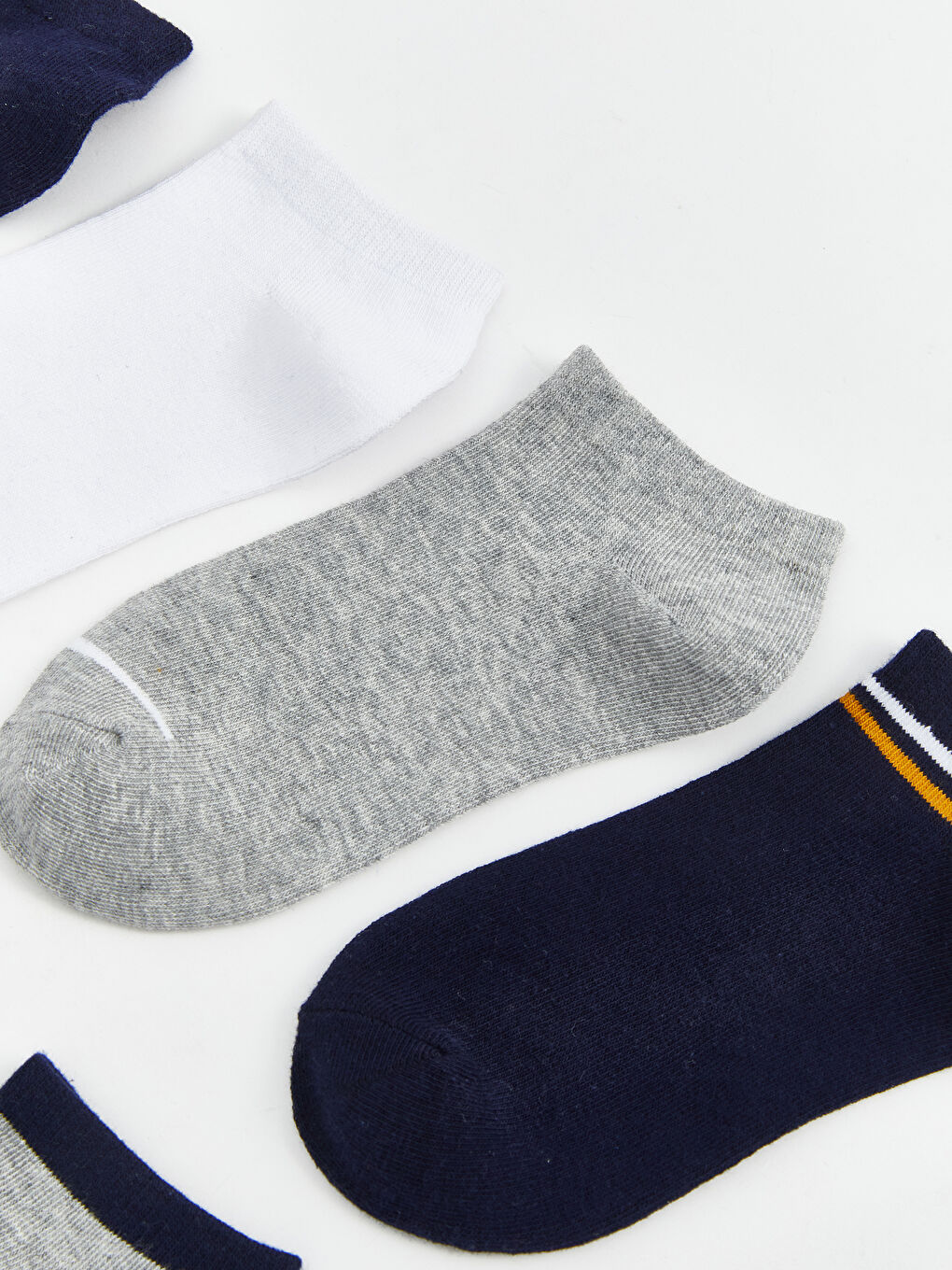 Striped Boys' Trainer Socks 7 Pack -S5JA01Z4-K00