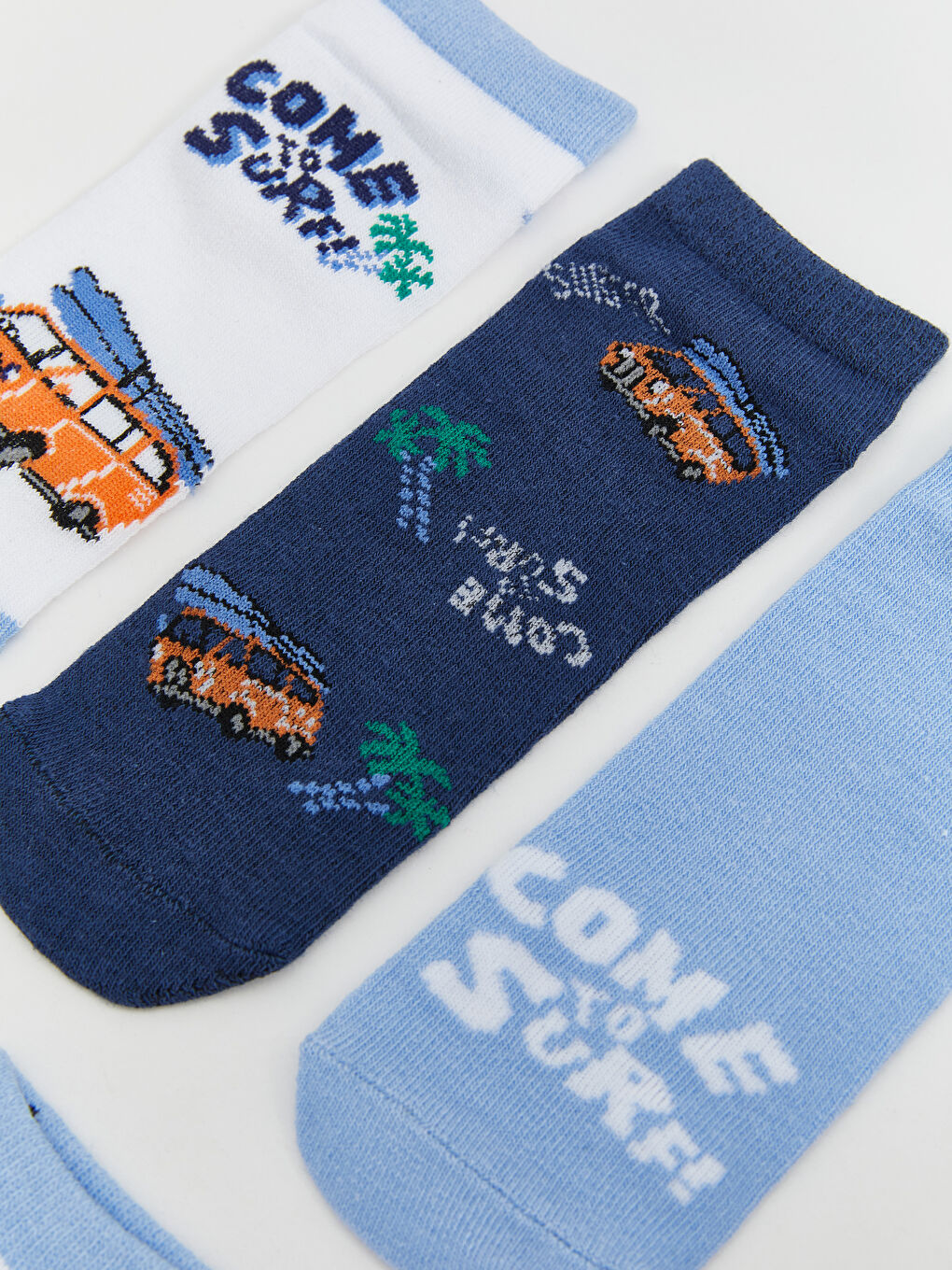 Patterned Boys Trainer Socks 5 Pack -S5JA35Z4-K00