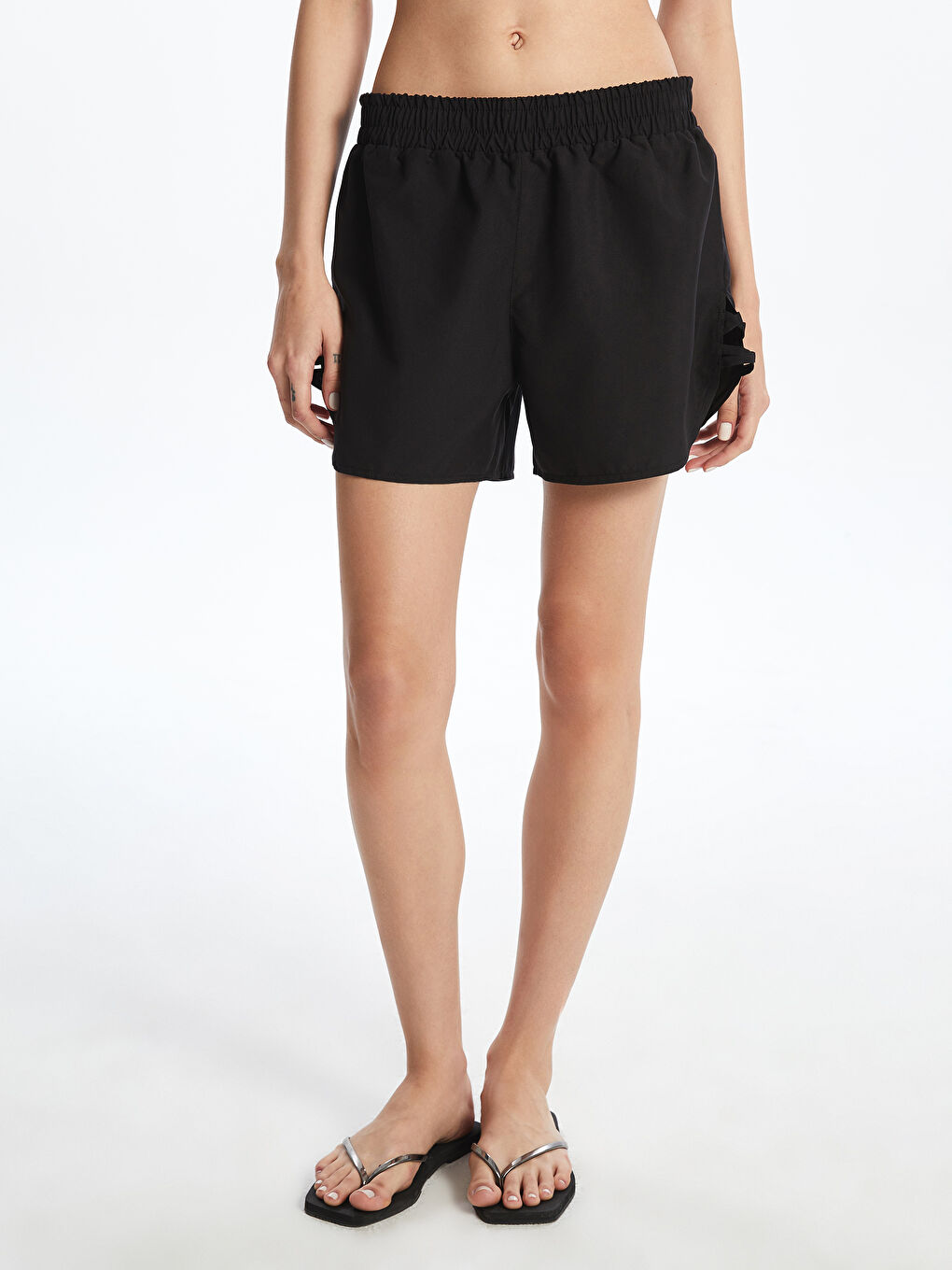 Elasticated Waist Women's Swimming Shorts -S5JA50Z8-CVL