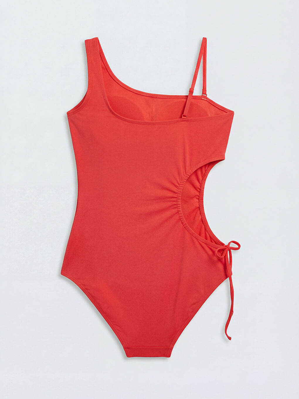 Mercan Çıkarılabilir Pedli Pencere Detaylı Kadın Mayo-1