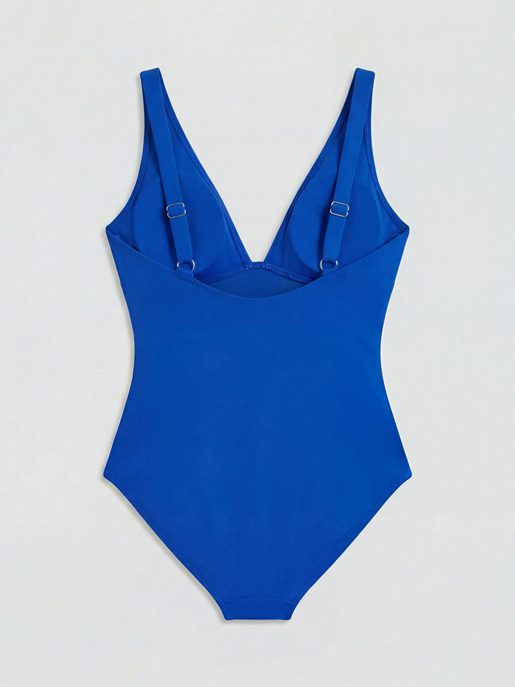 Mavi Çıkarılabilir Pedli Kadın Mayo-1