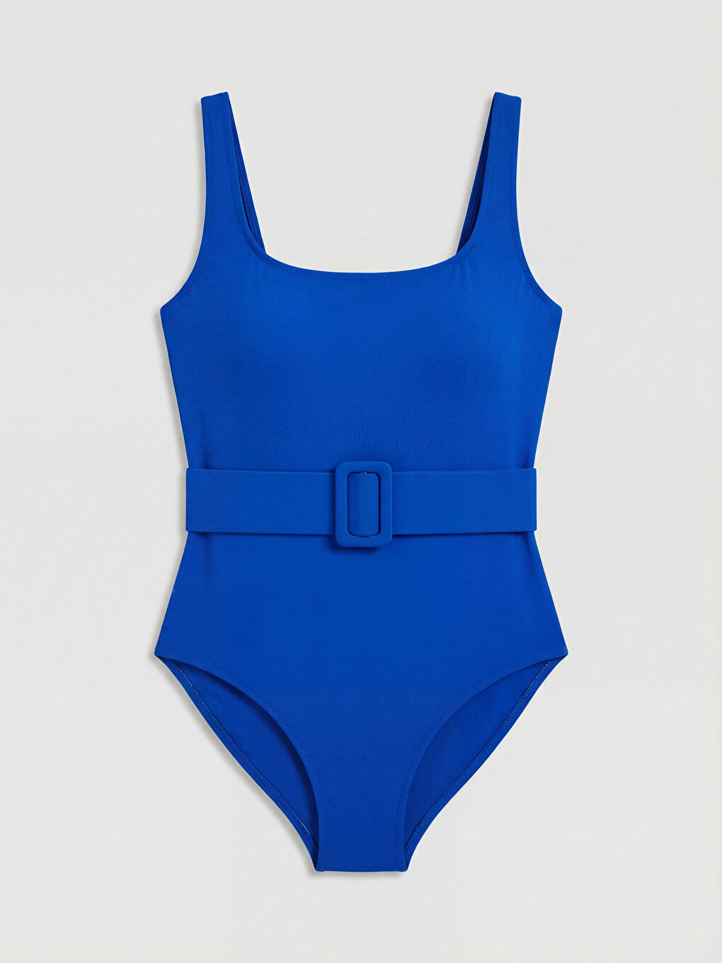 Mavi Çıkarılabilir Pedli Kadın Mayo