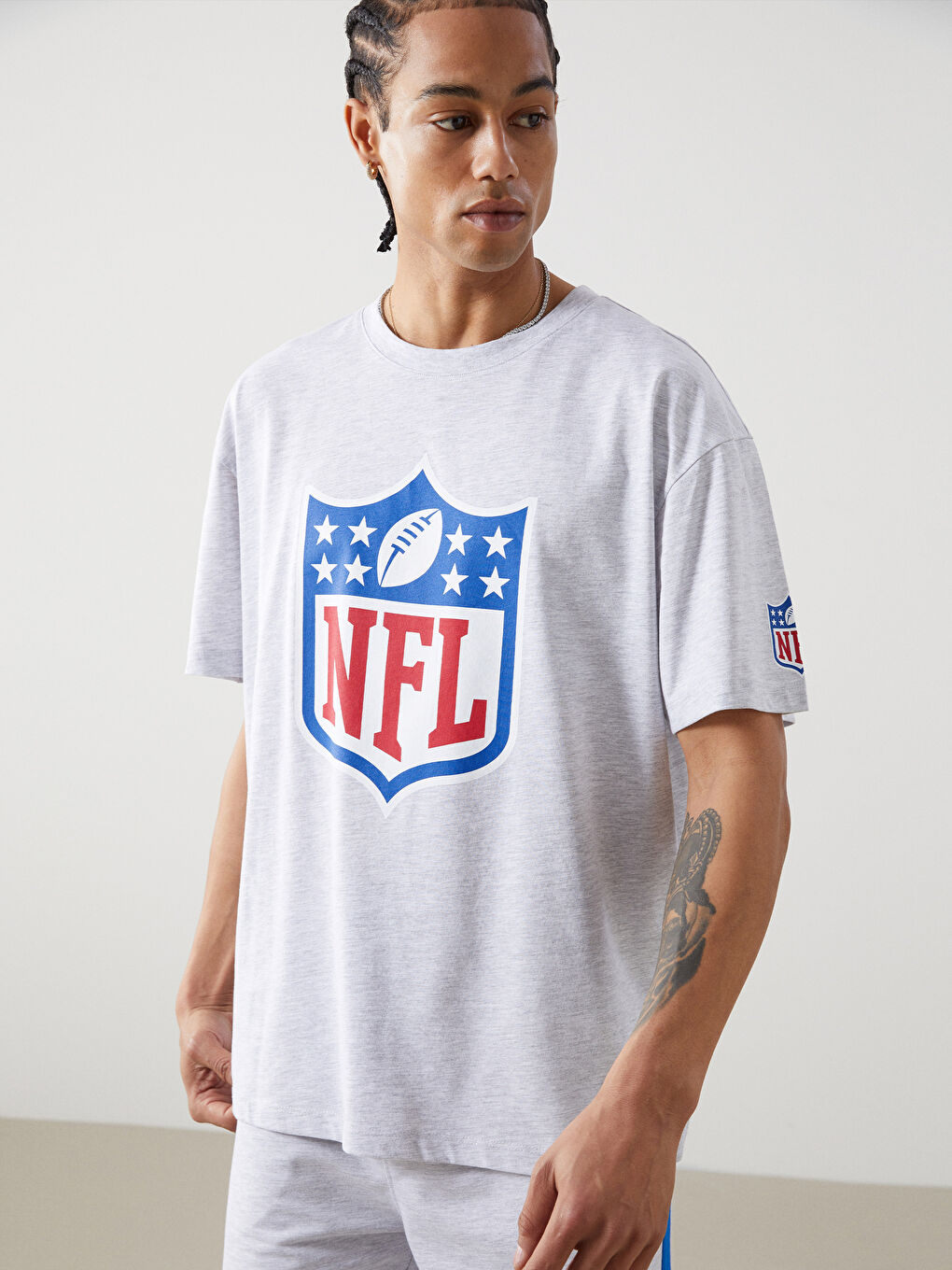 Crew Neck Printed Jersey Men's T-Shirt -S5JA91Z8-LAL