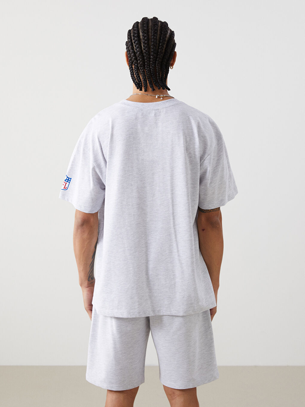 Crew Neck Printed Jersey Men's T-Shirt -S5JA91Z8-LAL