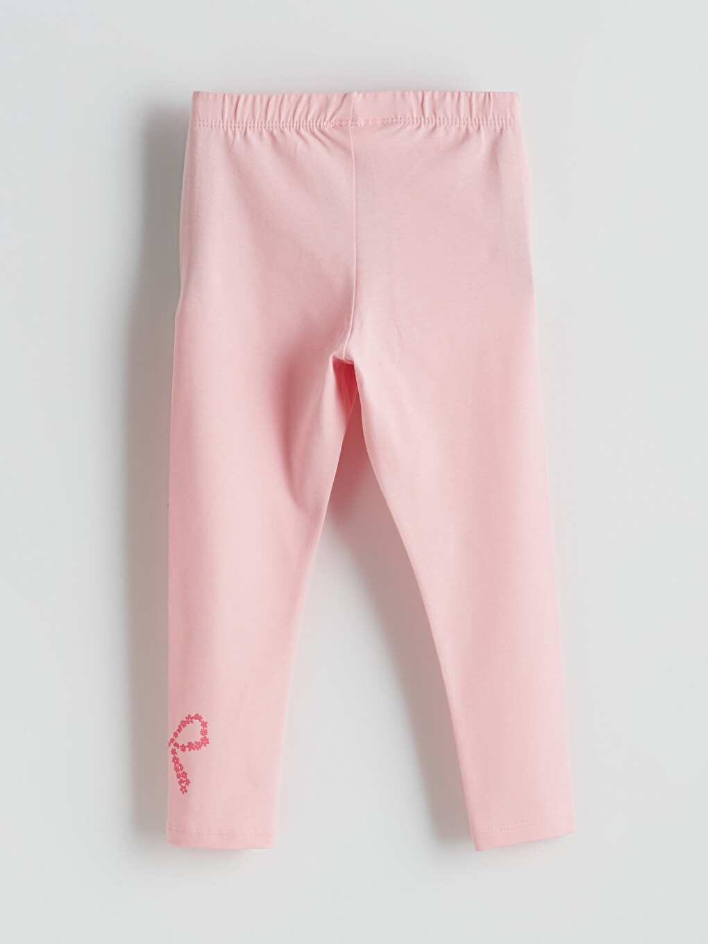 Pembe Fiyonk Desenli Kız Çocuk Tayt-1