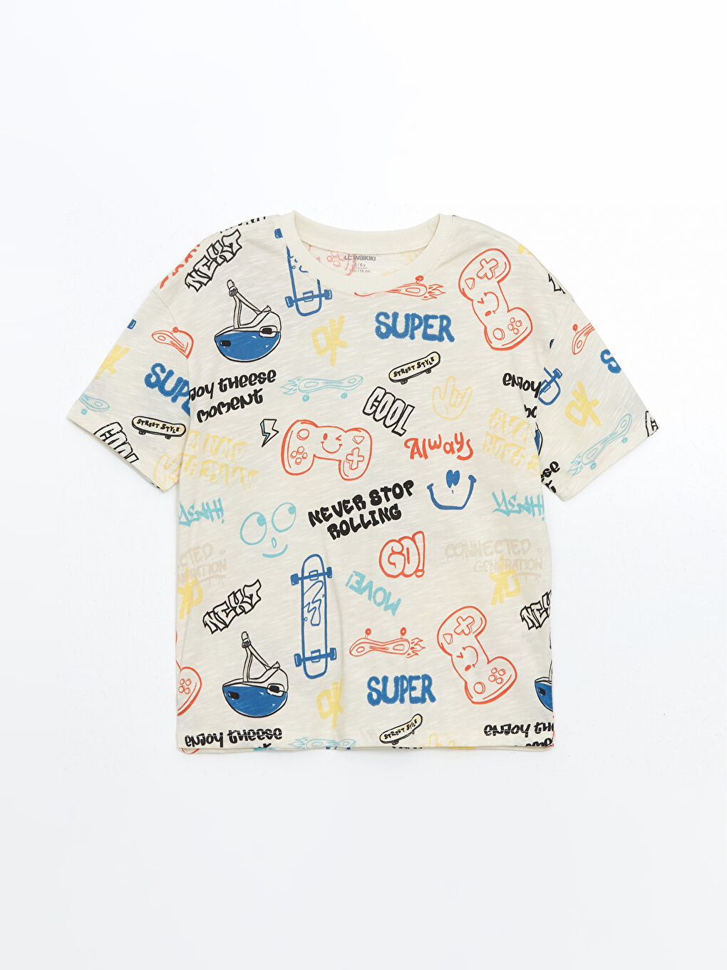 Crew Neck Printed Baby Boy T-Shirt And Shorts Set (2 Pieces) -S5JB19Z1-LQA