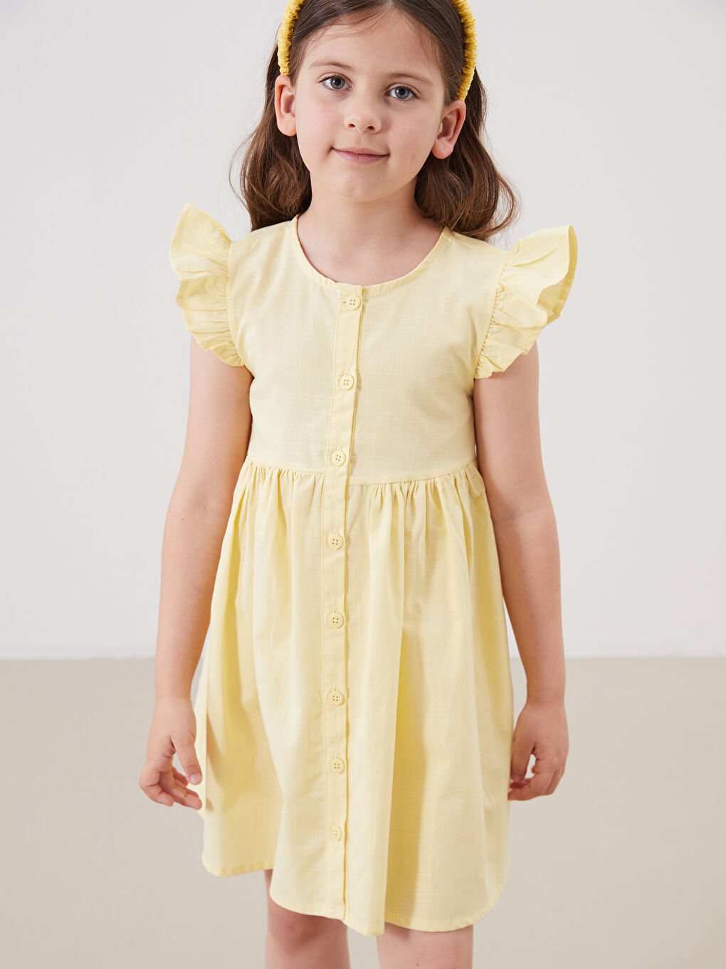 Girl YELLOW Shirt Dress -S5JC33Z1-FQJ