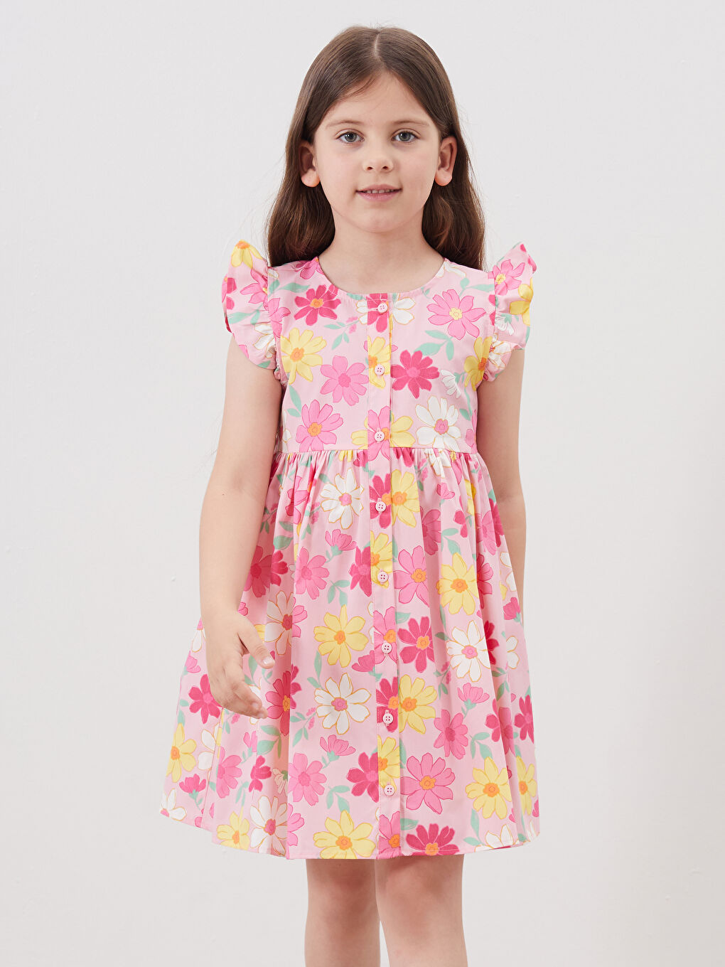 Girl YELLOW Shirt Dress -S5JC33Z1-FQJ