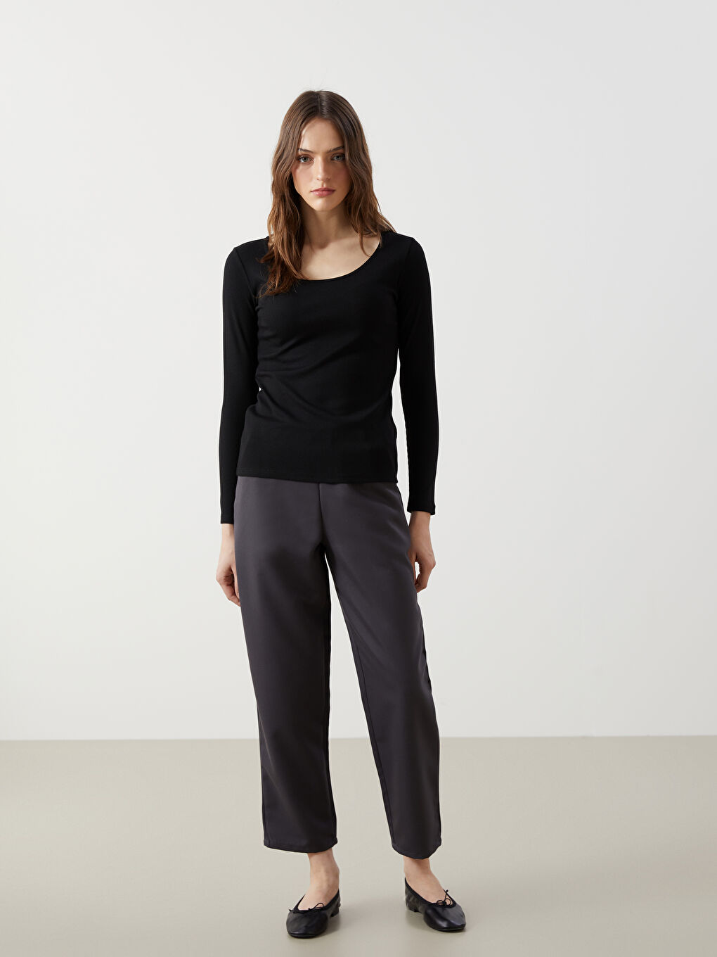 U-Neck Textured Women’S Body -S5JC52Z8-CVL