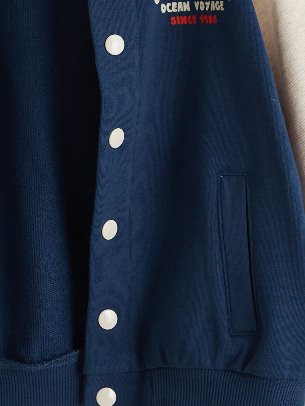 LCW Kids Indigo Rahat Kalıp Erkek Çocuk Bomber Ceket - 6