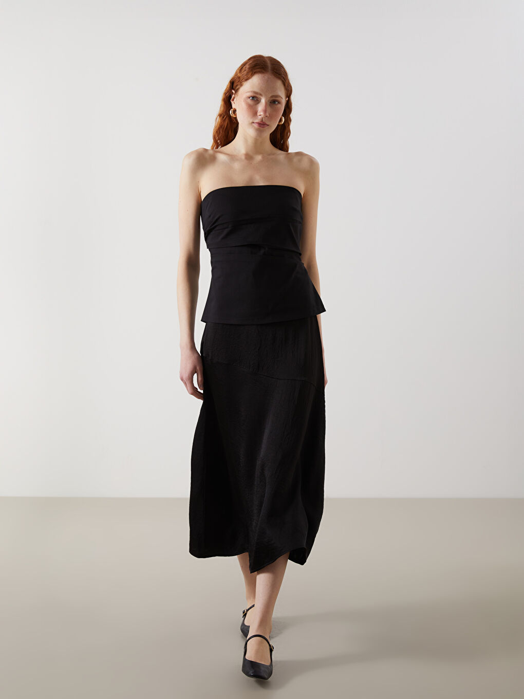 Zippered Waist Satin Women's Skirt -S5JC93Z8-CVL