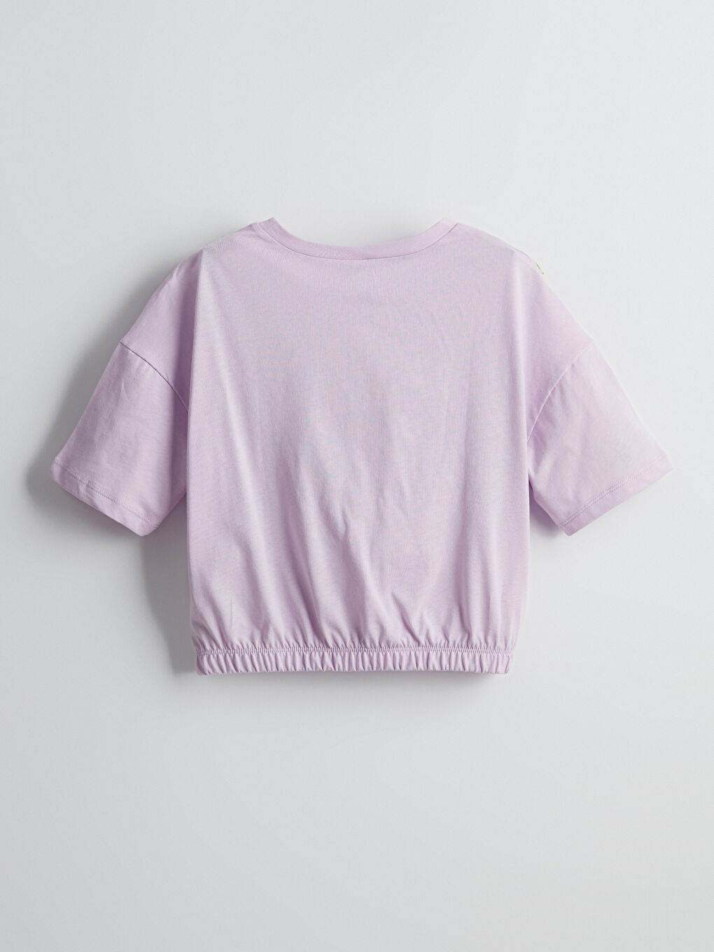 Crew Neck Girls Crop T-Shirt -S5JC99Z4-FPH