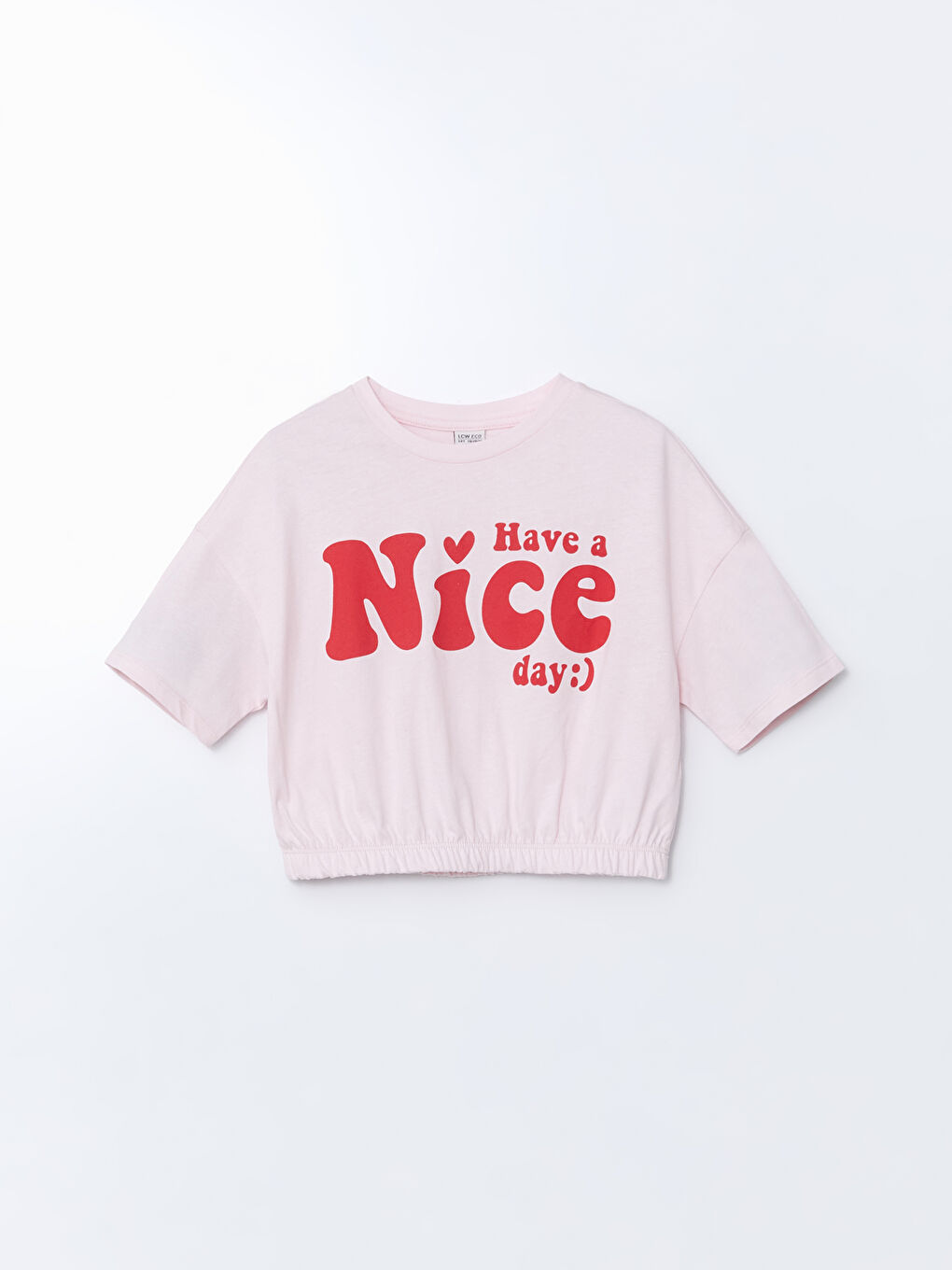 Crew Neck Girls Crop T-Shirt -S5JC99Z4-FXC