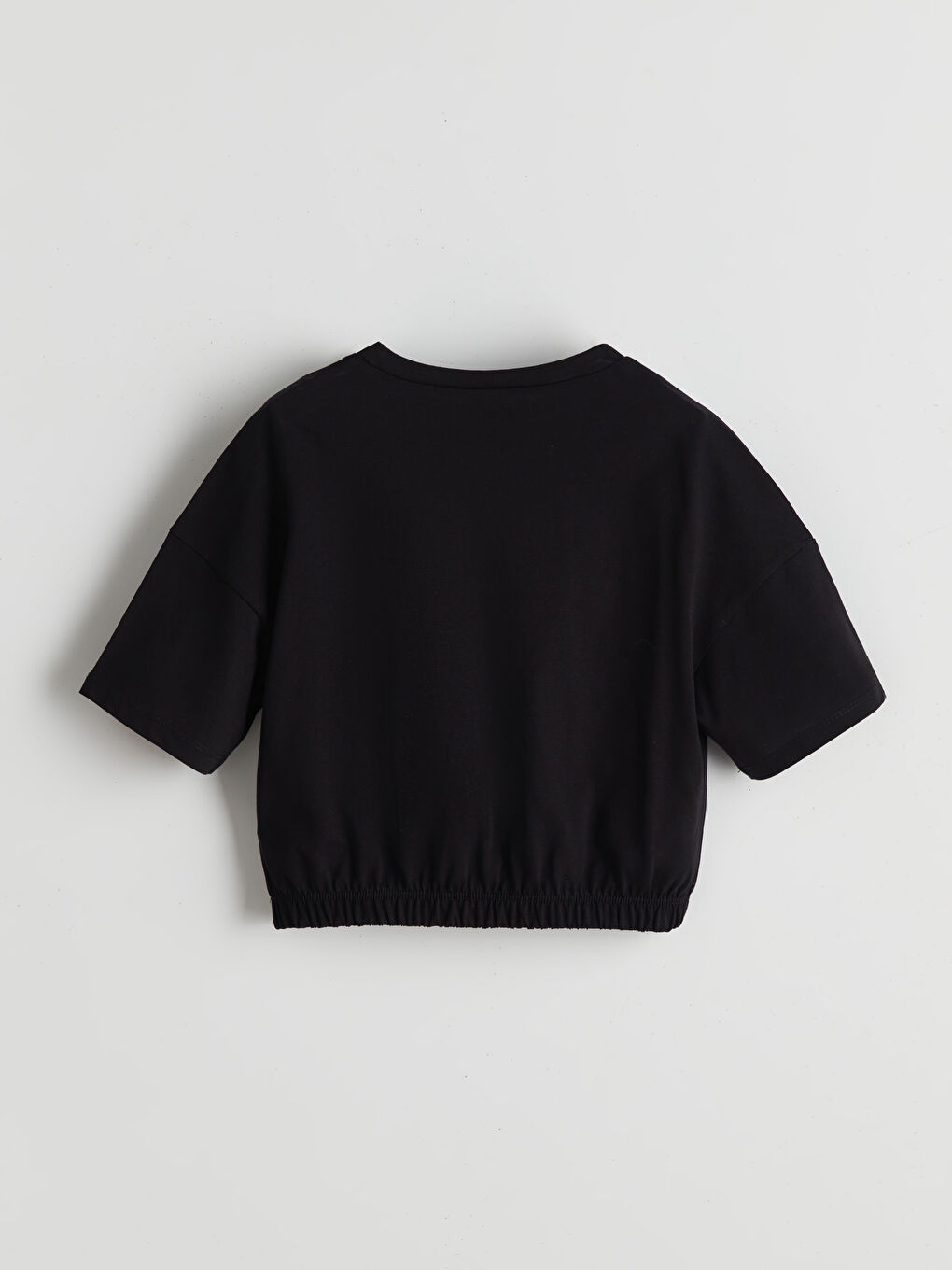 Crew Neck Girls Crop T-Shirt -S5JC99Z4-RQL