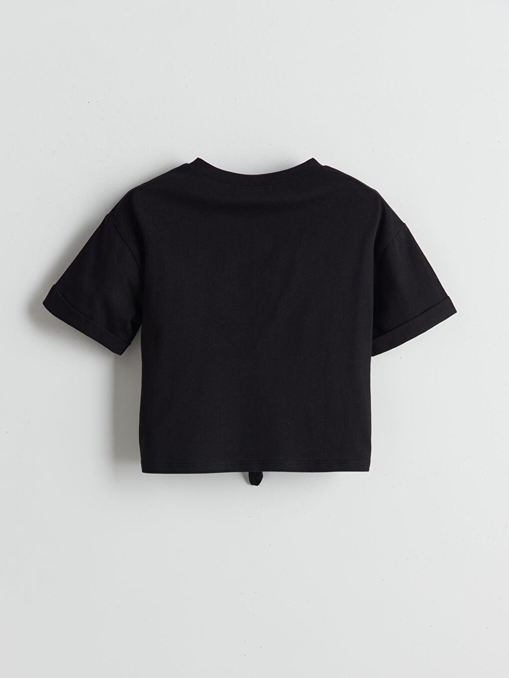 Crew Neck Girls Crop T-Shirt -S5JD02Z4-CVL