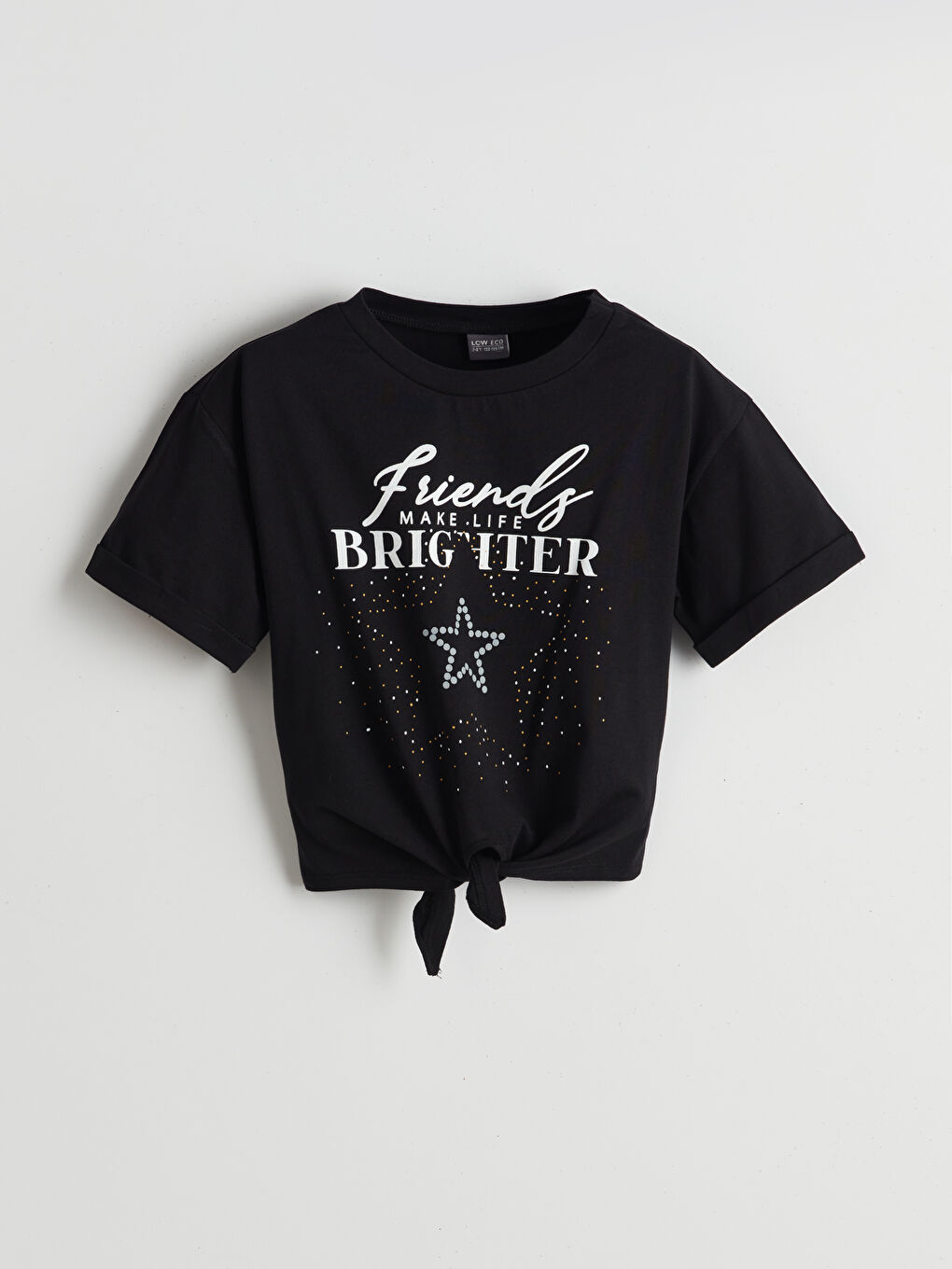 Crew Neck Girls Crop T-Shirt -S5JD02Z4-RQL