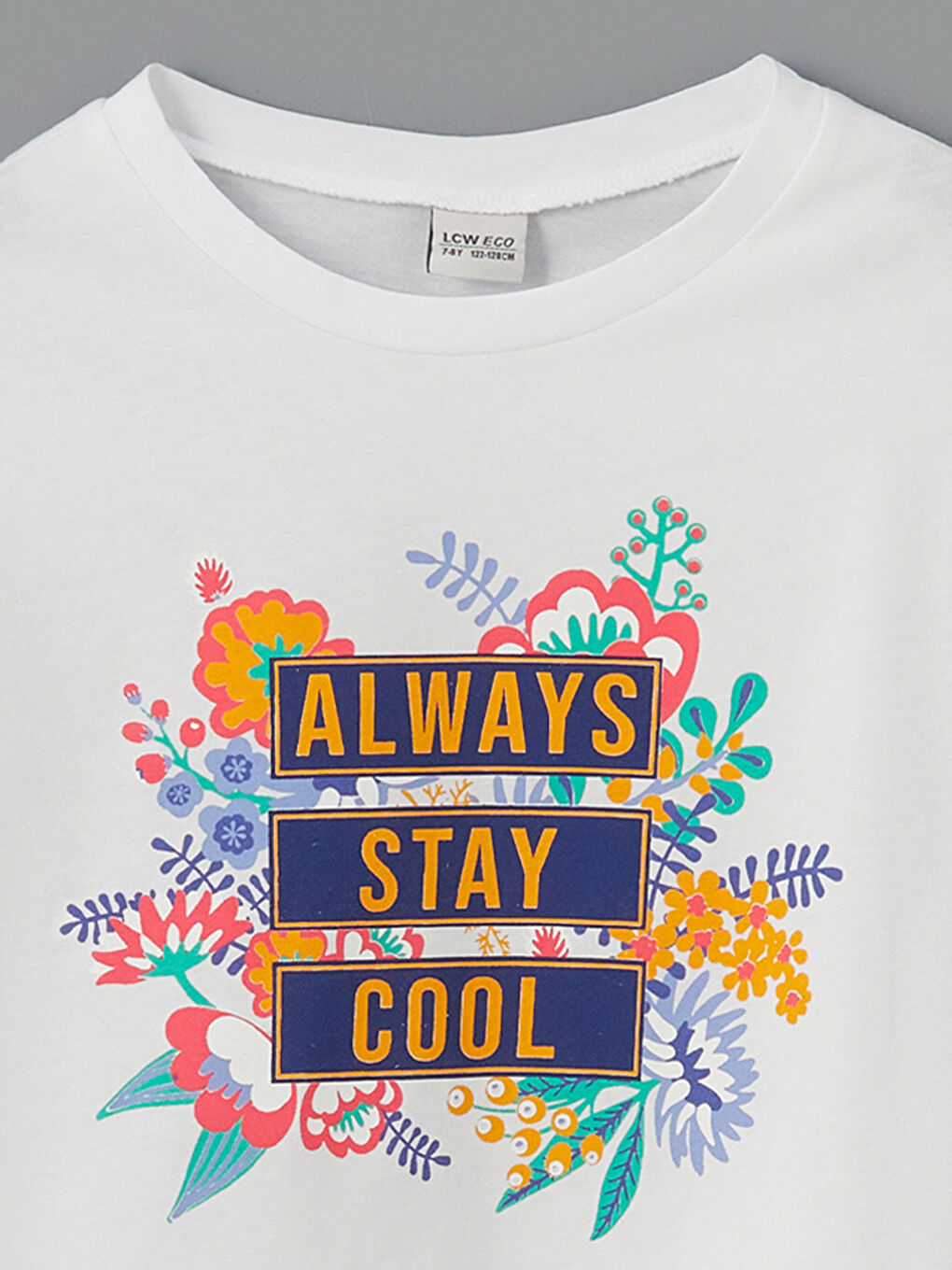Crew Neck Girls' T-Shirt -S5JD01Z4-Q6K