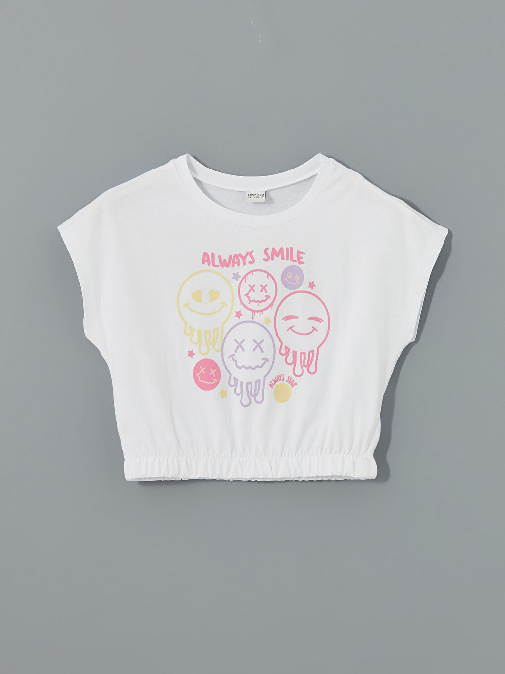 Crew Neck Girls Crop T-Shirt -S5JD03Z4-J5E