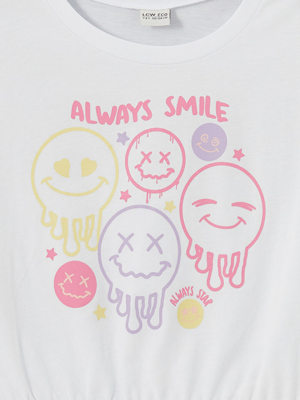 Crew Neck Girls Crop T-Shirt -S5JD03Z4-J5E