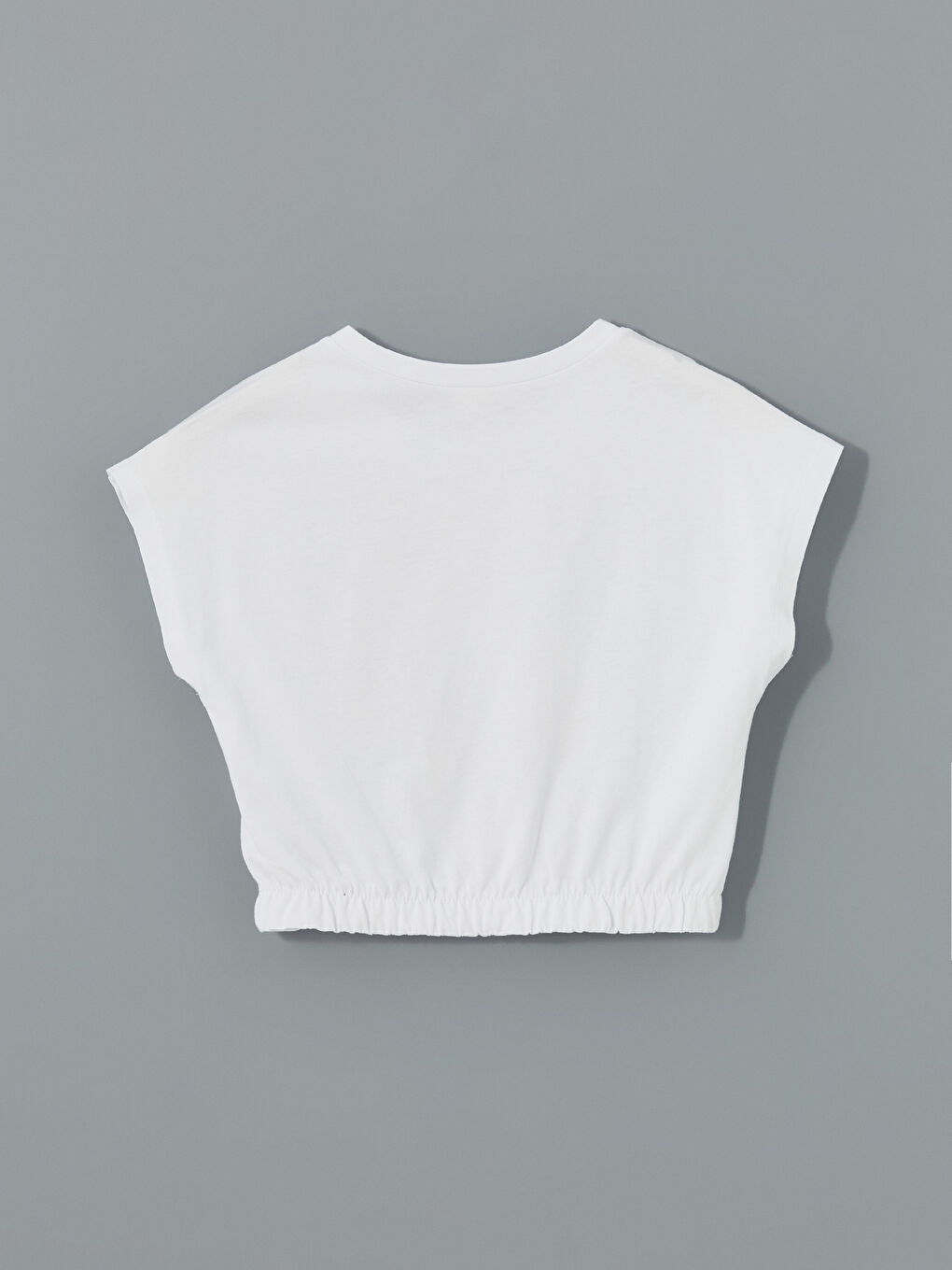 Crew Neck Girls Crop T-Shirt -S5JD03Z4-J5E