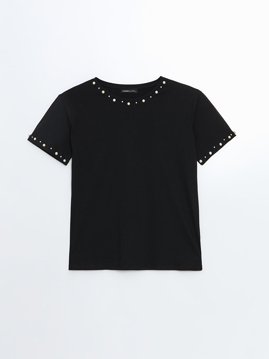 Crew Neck Beaded Women'S T-Shirt -S5JD06Z8-CVL