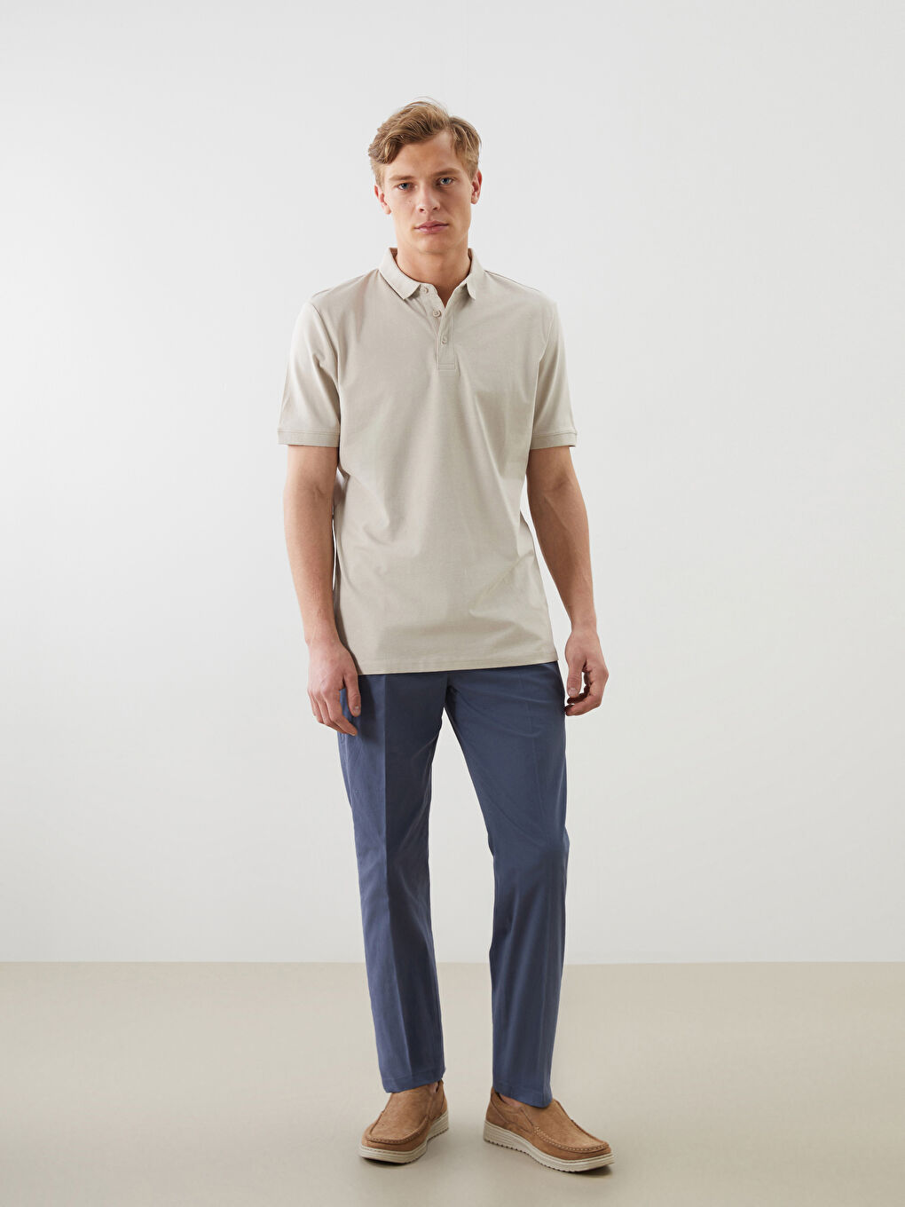 Polo Neck Jersey Men's T-Shirt -S5JD12Z8-YN5