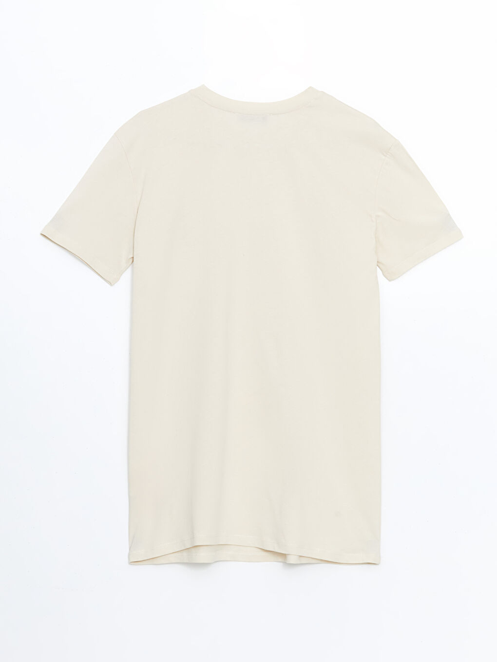 Bej Bisiklet Yaka Baskılı Kadın Tunik-5