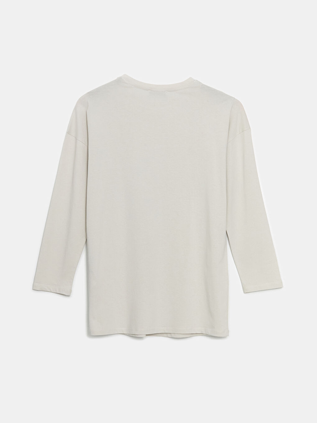 Gri Bisiklet Yaka Çiçekli Kadın Tunik-5