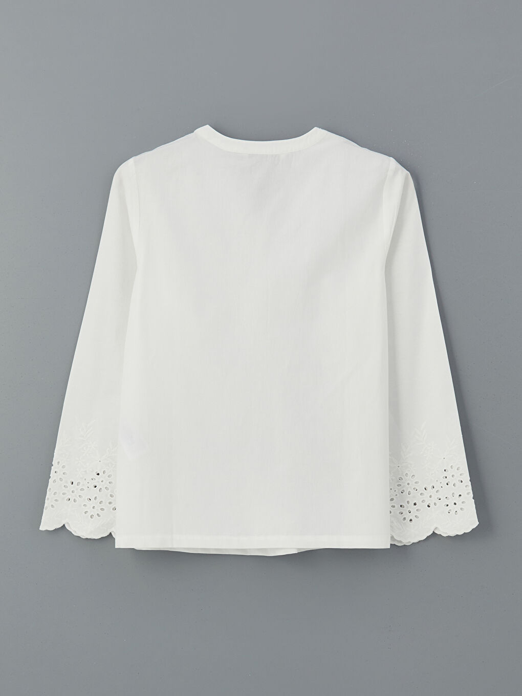 V Neck Lace Detailed Blouse-5