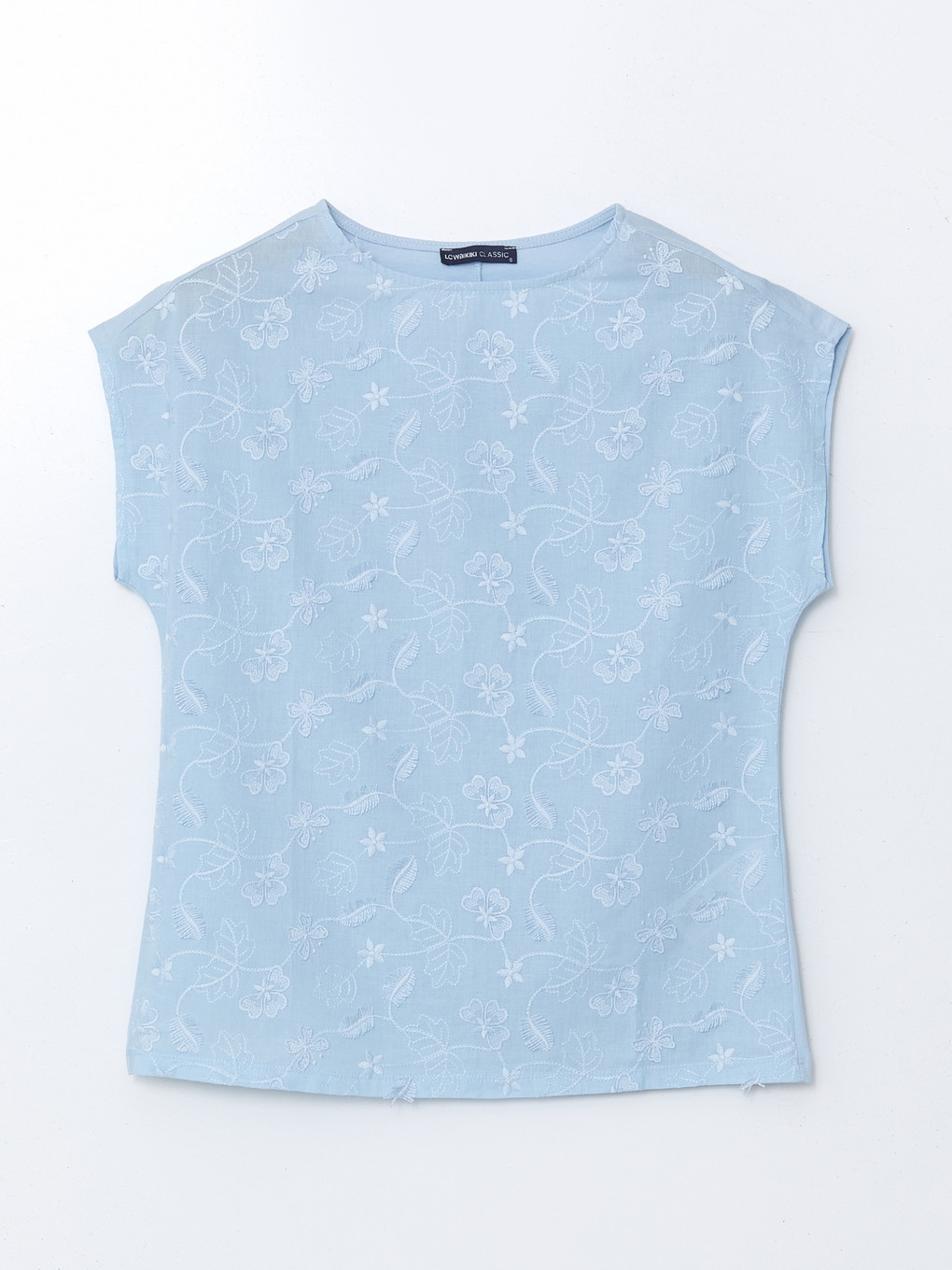 Crew Neck Floral Women's Blouse-4