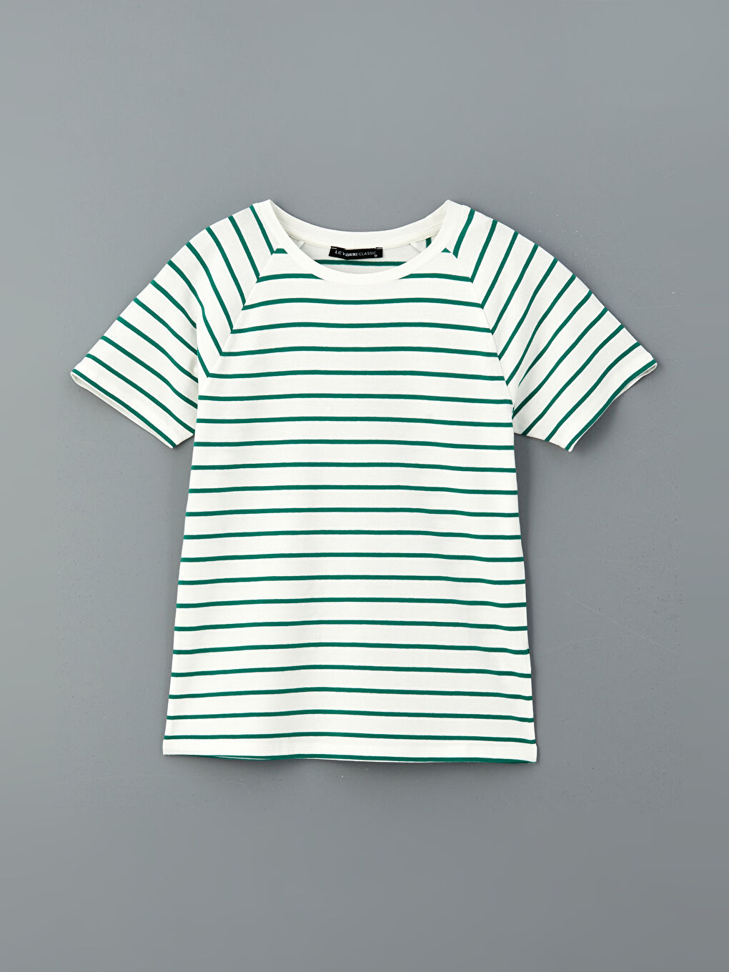 LCWAIKIKI Classic Crew Neck Striped Women's T-Shirt -S5JD56Z8-LFT