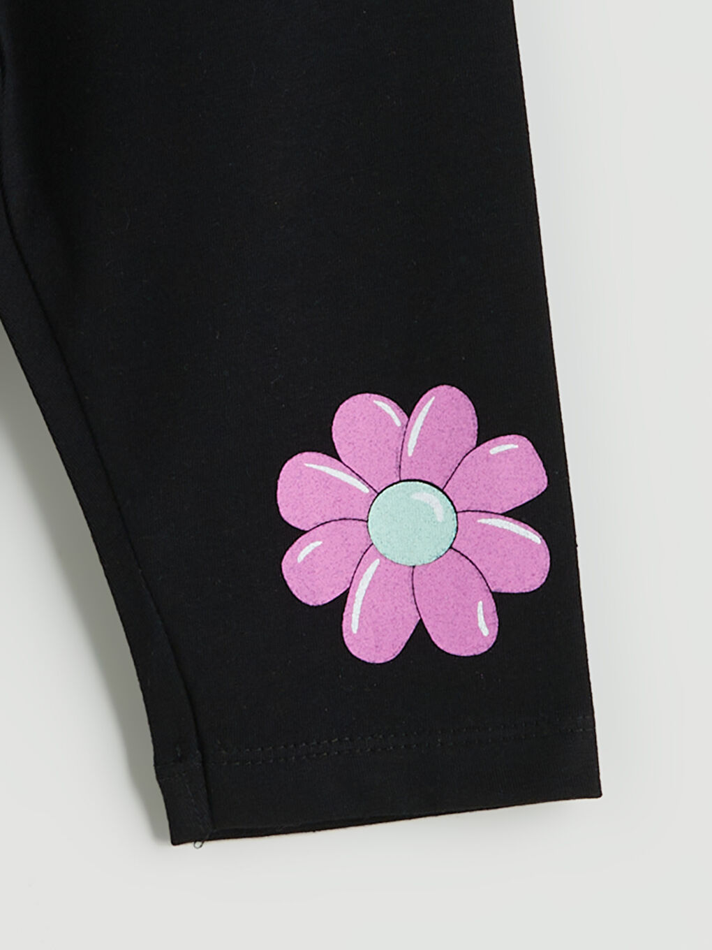 ليجن للبنات بخصر مرن ومُزهر-1