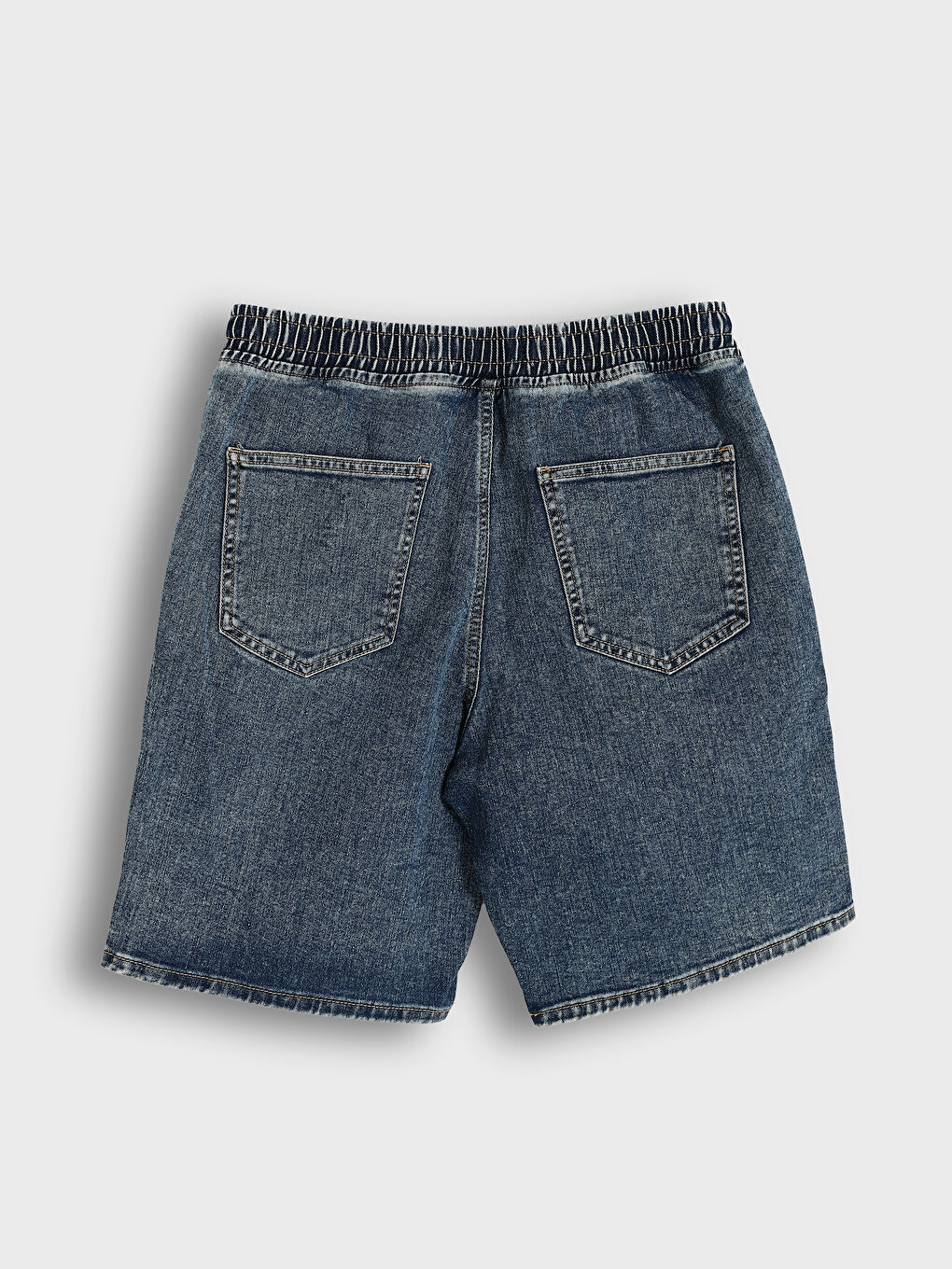 Short en Jean Coupe Décontractée pour Hommes-1