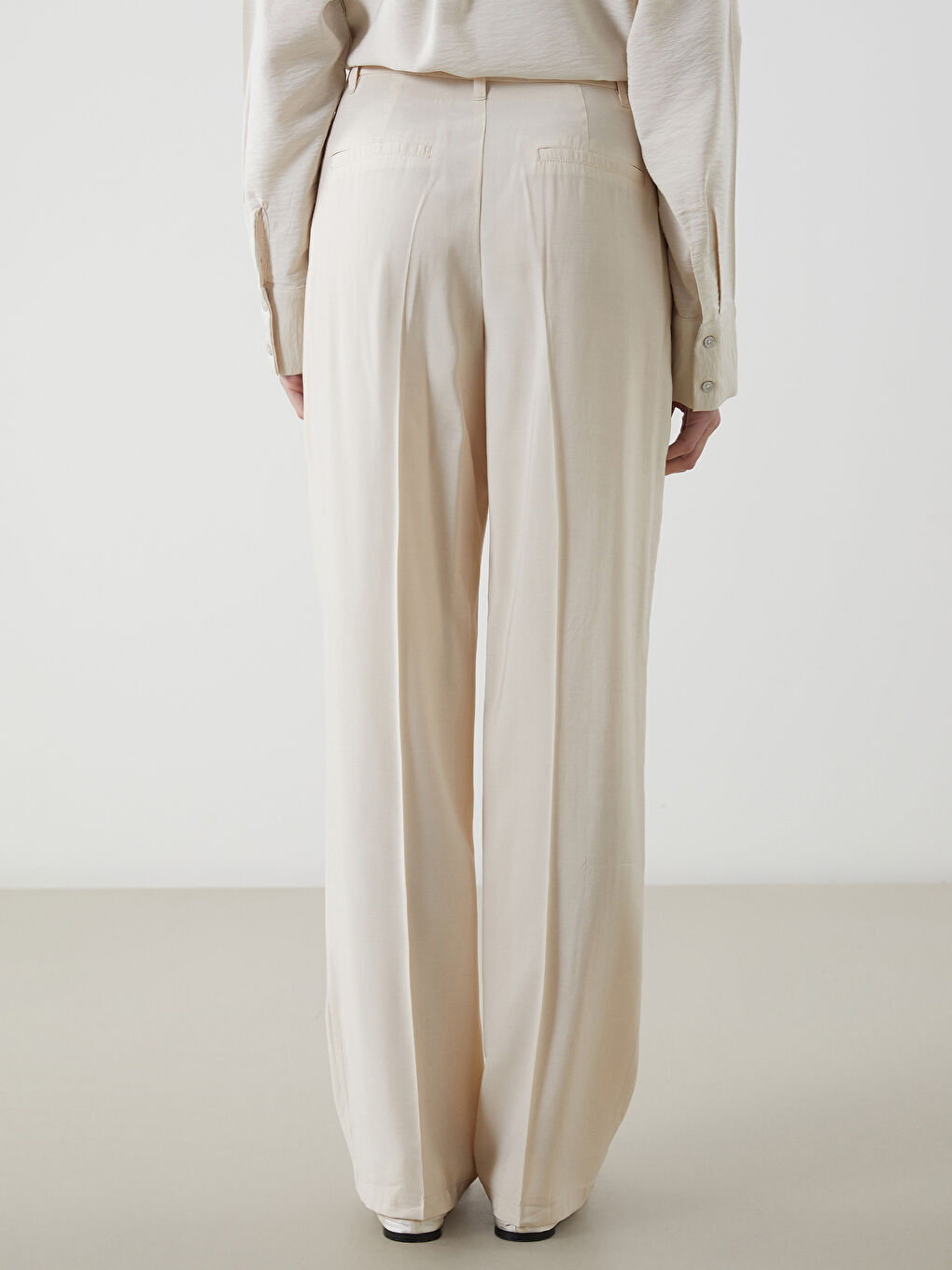 Regular Fit Women's Pleated Trousers -S5JE96Z8-FT0